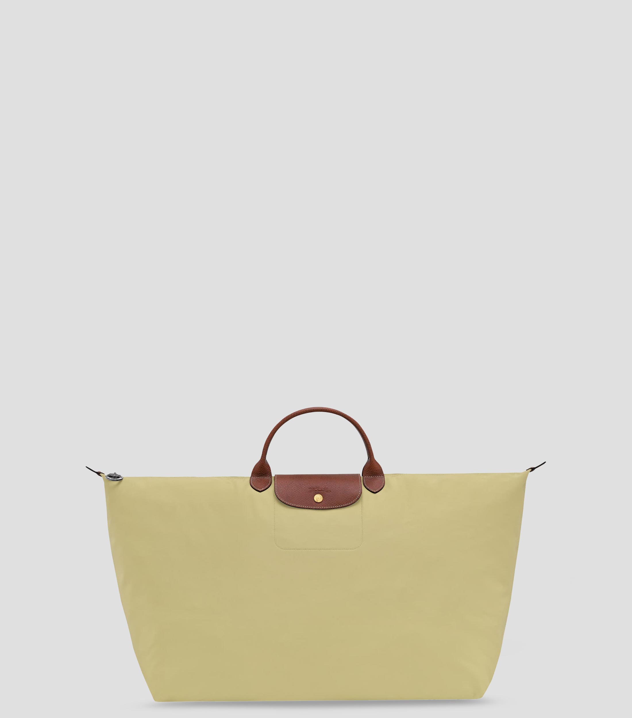 Bolsa tote de viaje verde lisa Mujer
