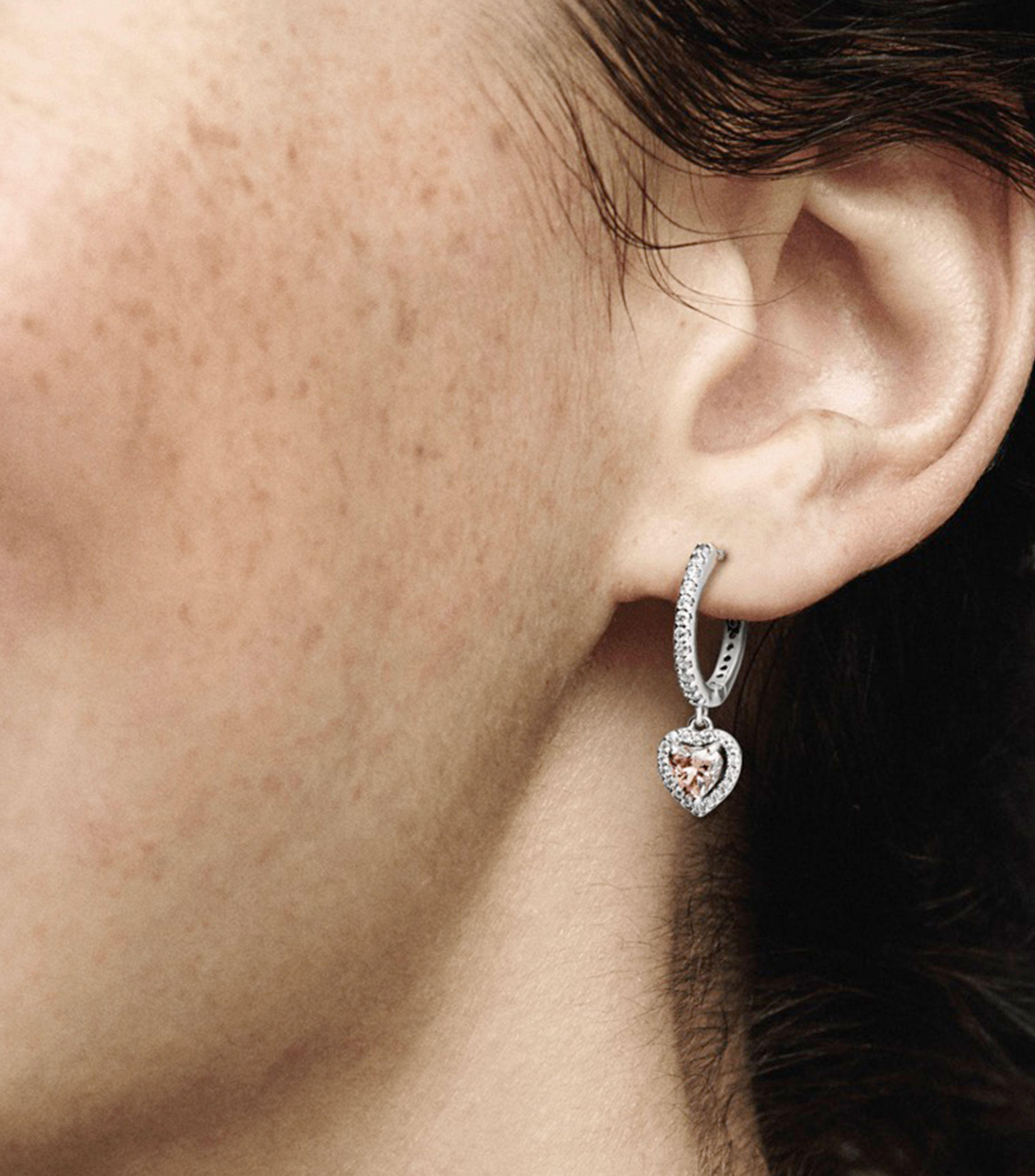 Aretes en Plata con Zirconias Cubicas Mujer