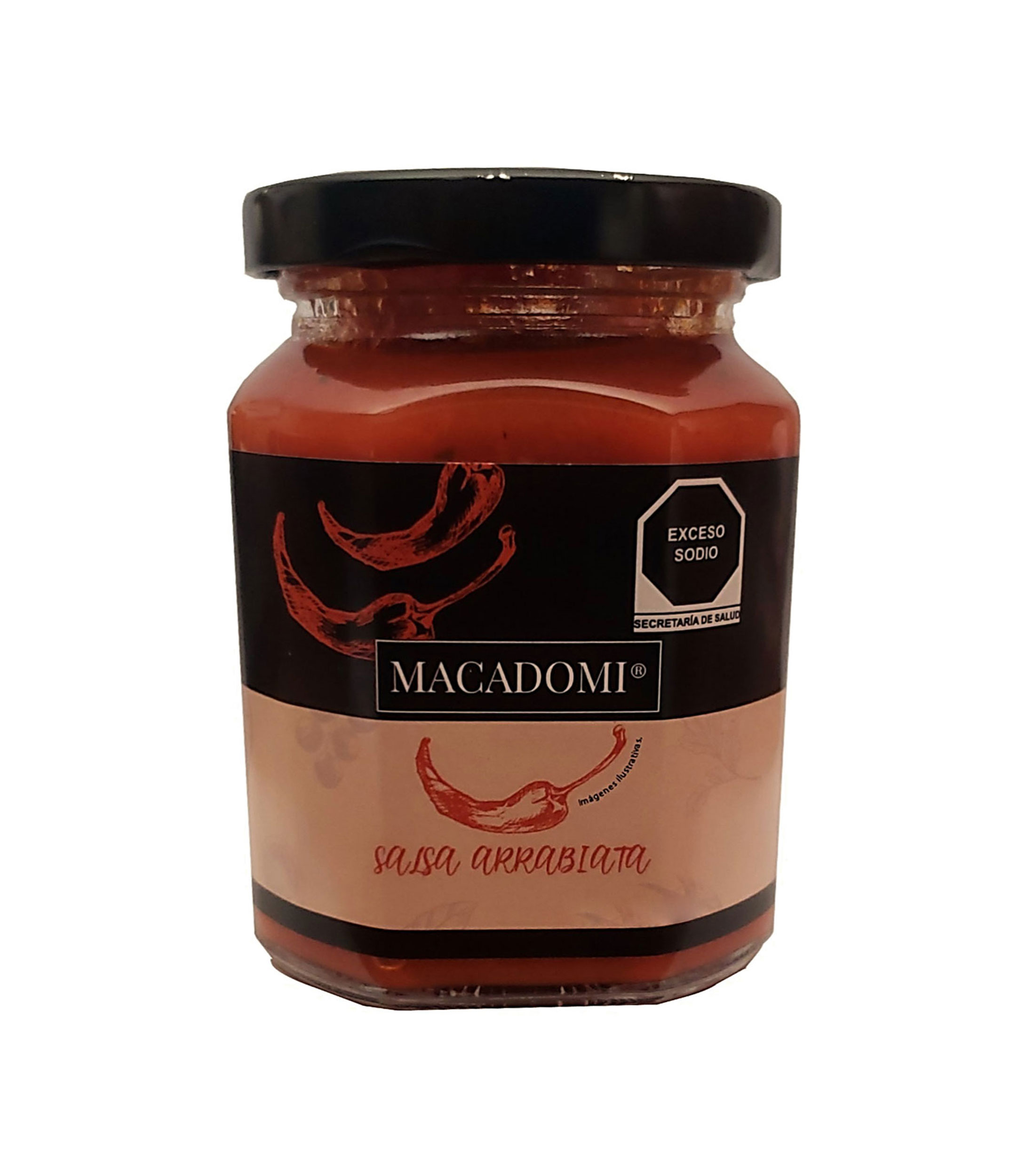 Salsa Arrabiata para Pasta, 245 g Macadomi