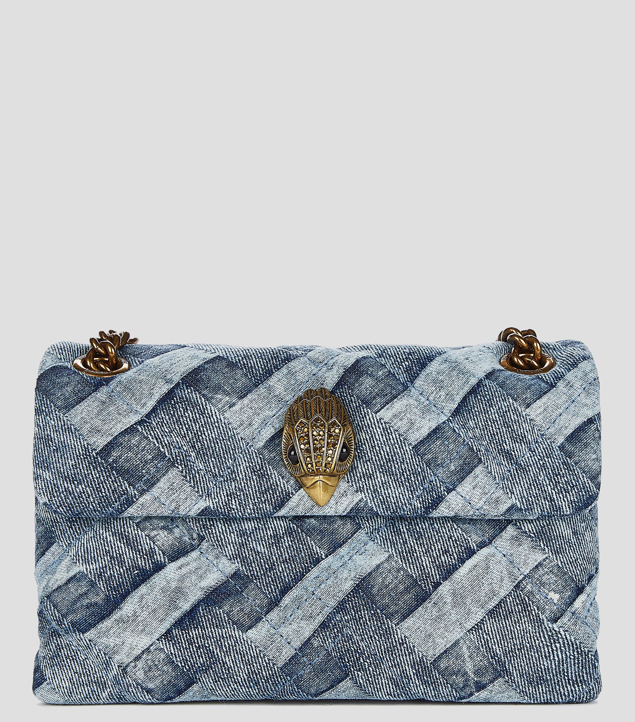 Bolsa crossbody mini Kensington denim estampado Mujer