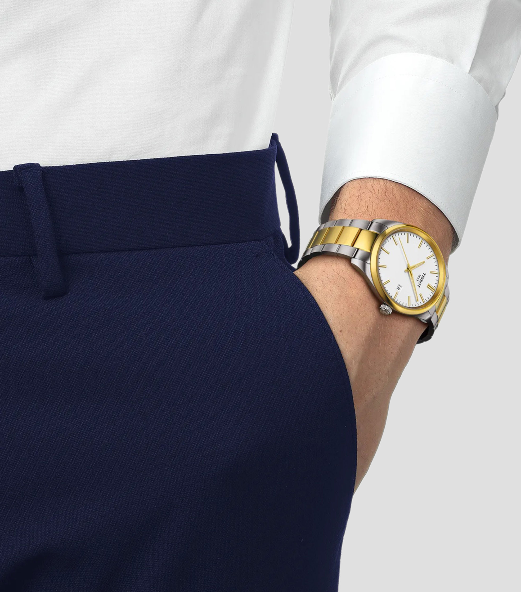 Reloj para Hombre PR 100 casual plateado, dorado