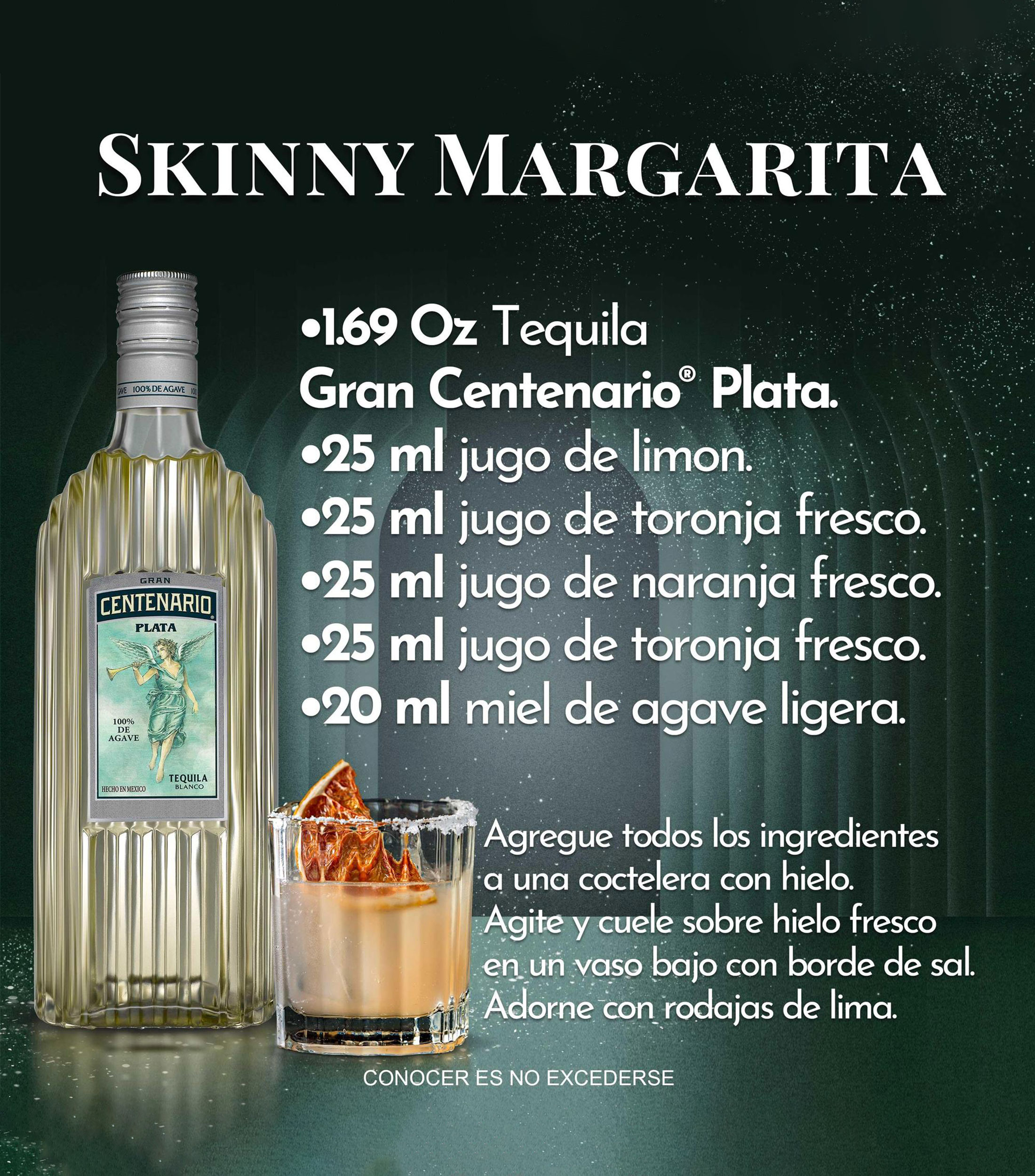 Tequila Blanco Gran Centenario Plata, 700 ml