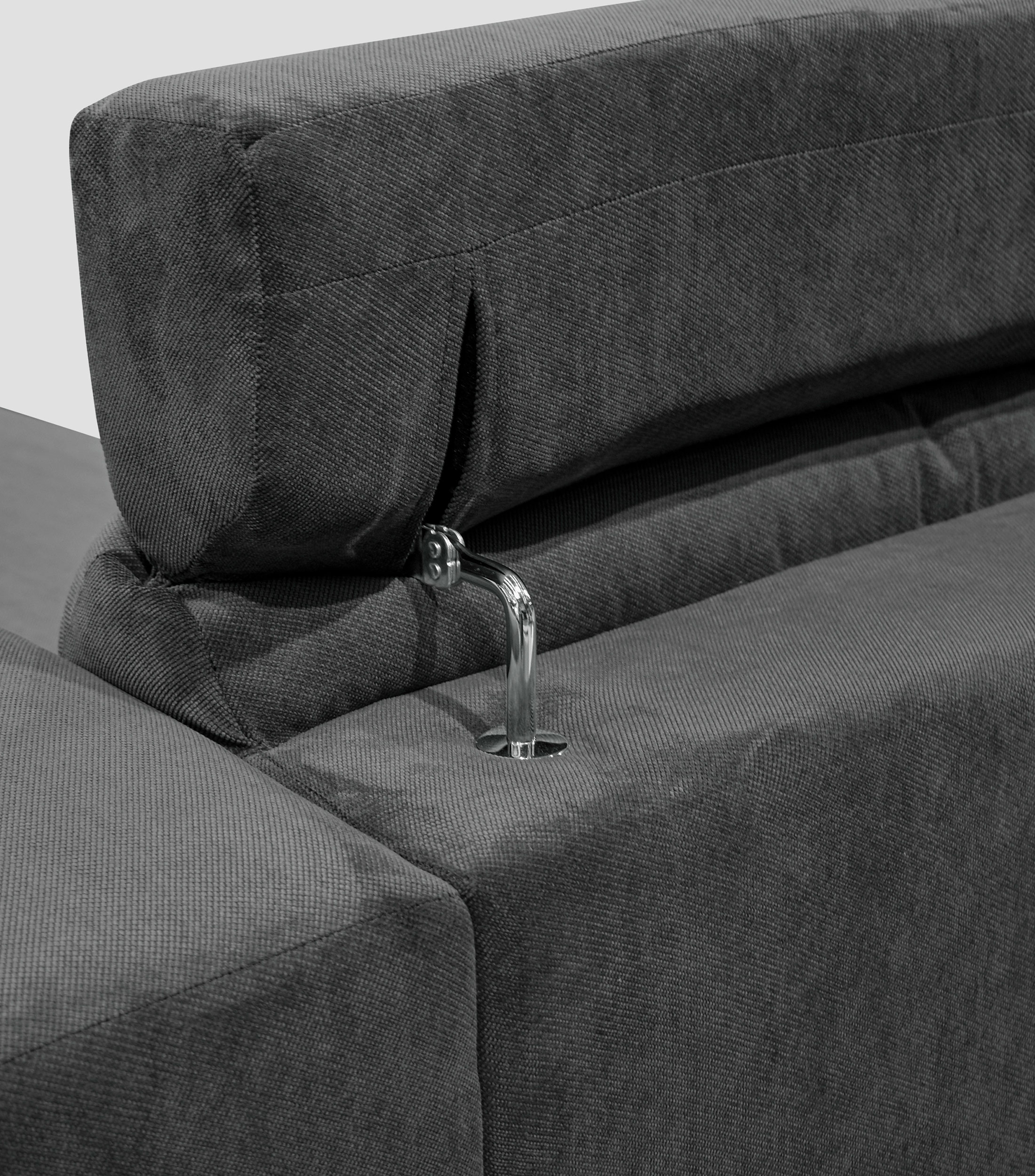 Esquinero derecho de 3 asientos modular Frida gris