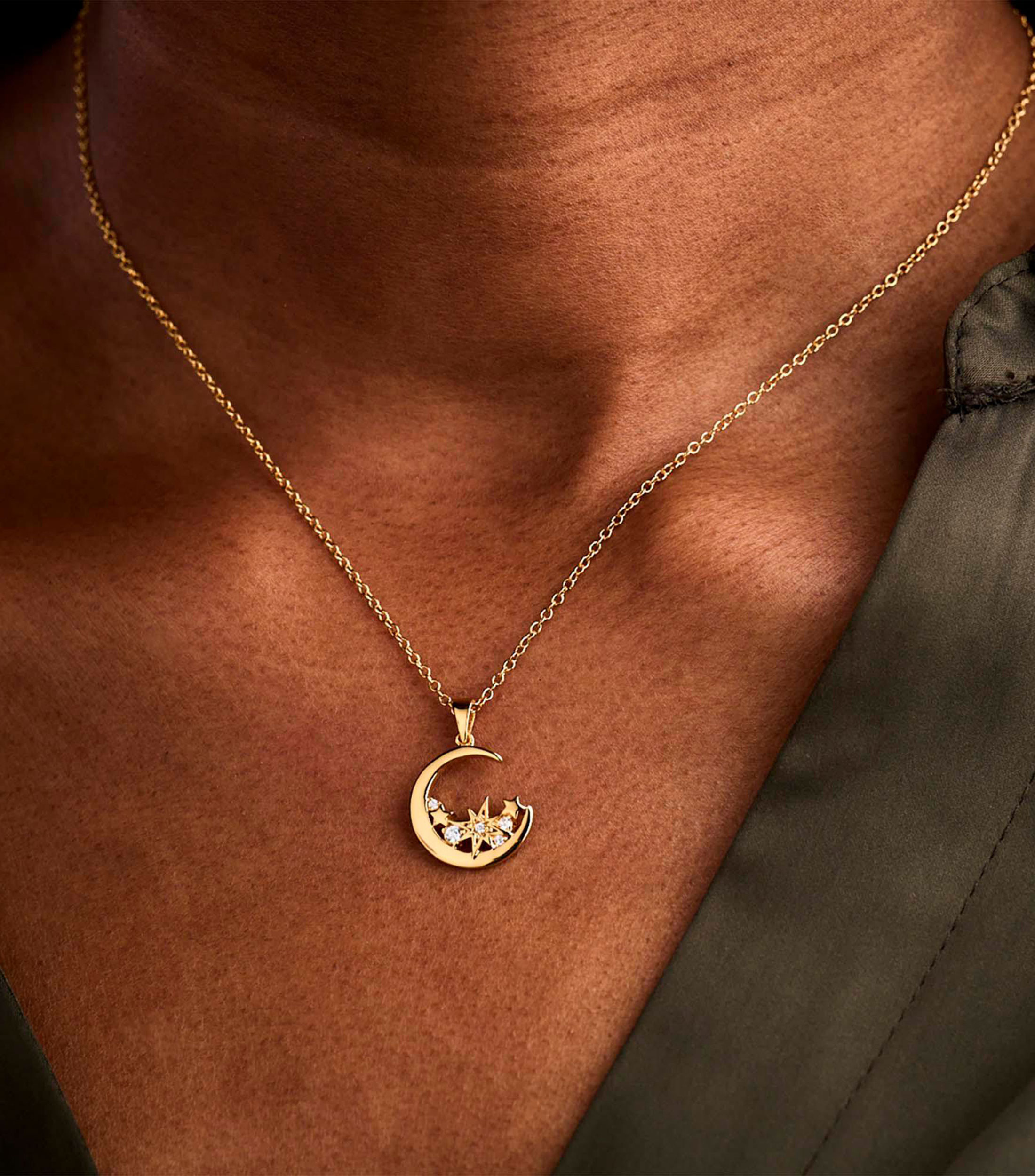 Collar en Plata Celestial con circonitas Mujer