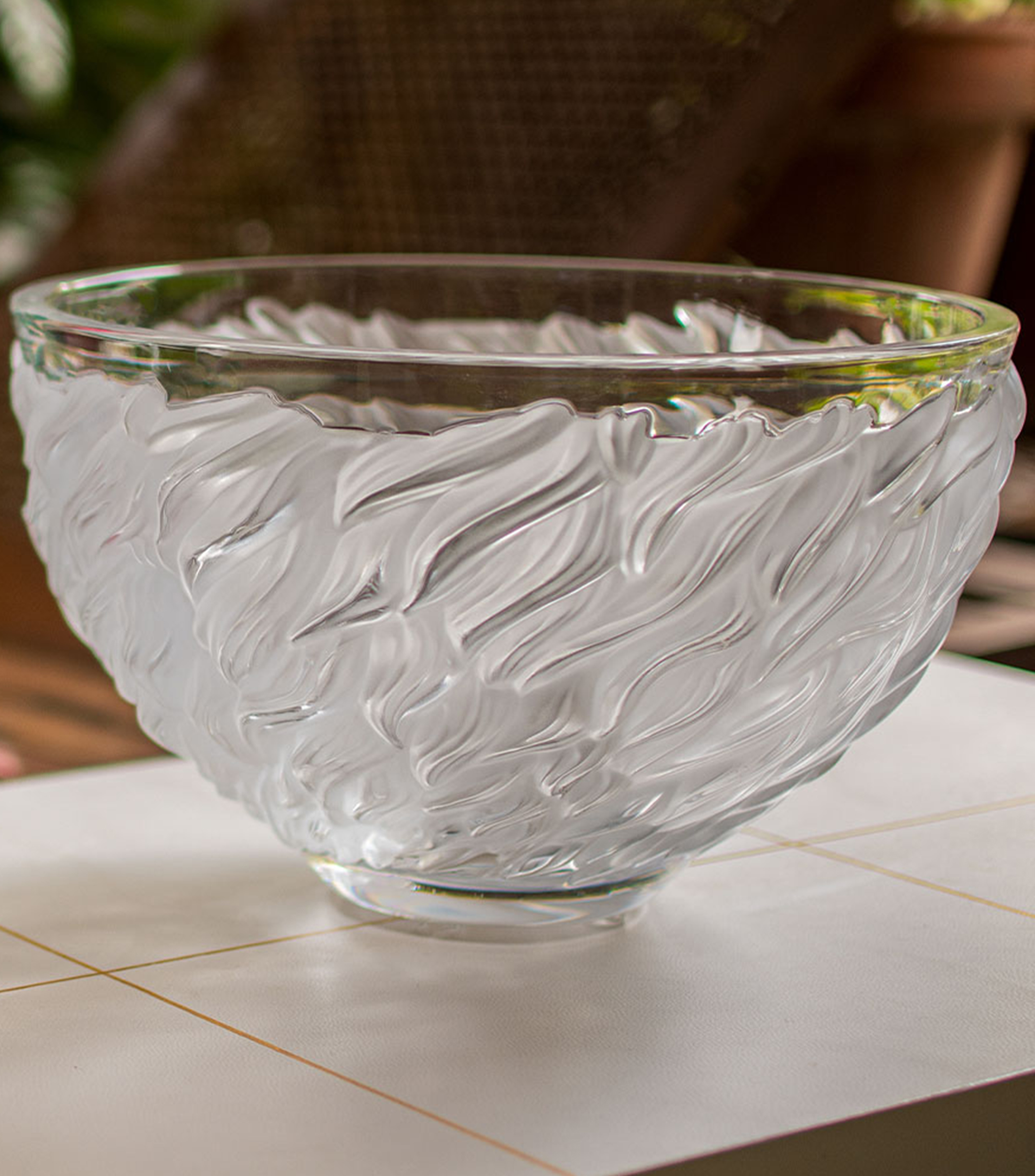 Centro de mesa Fourrure en cristal