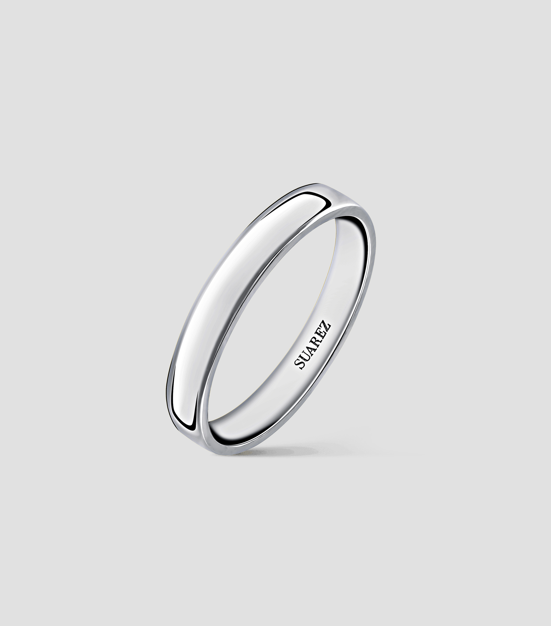 Argolla en platino Unisex