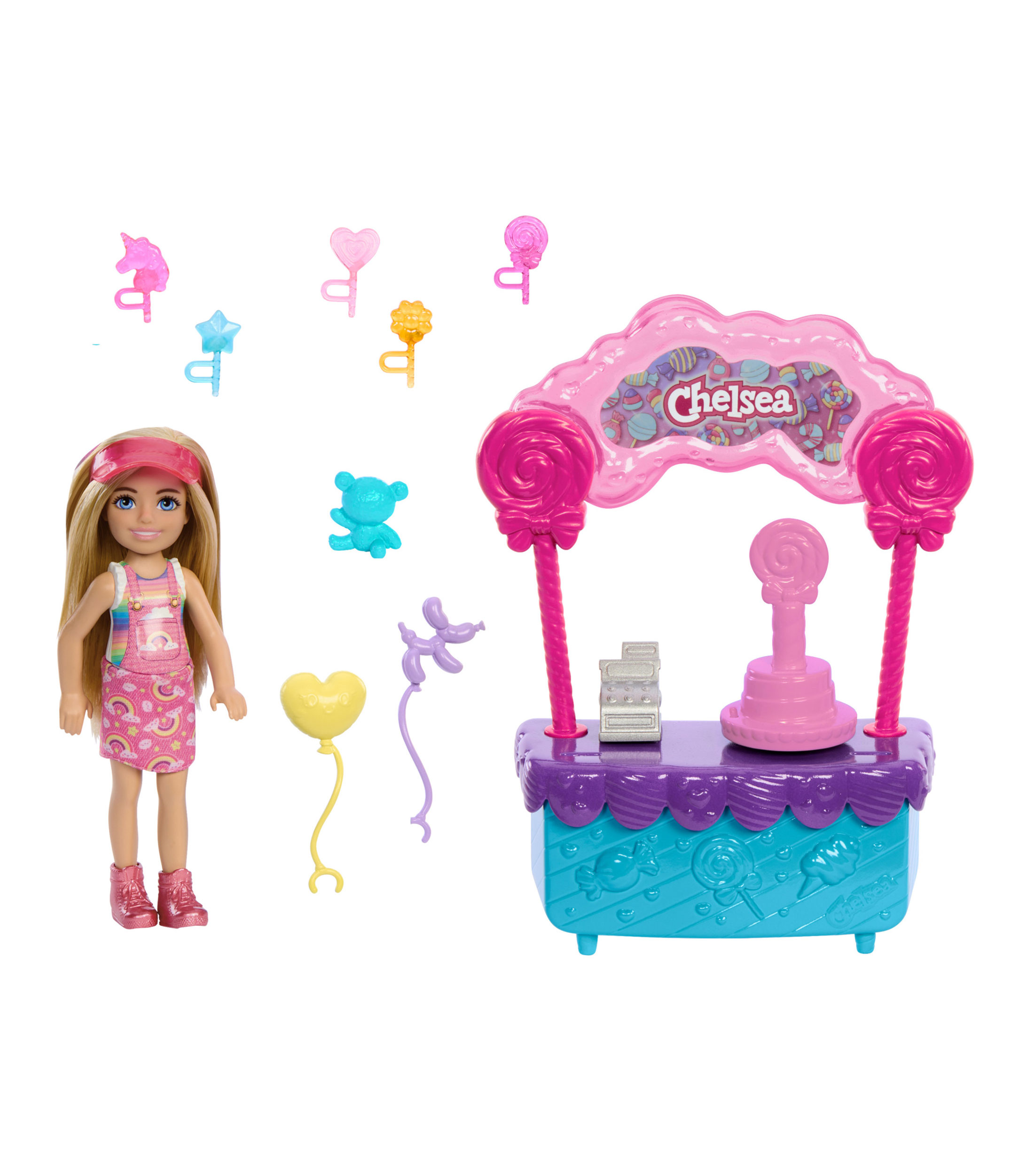 Barbie Set Juego Stacie al Rescate Estación Dulces Chelsea