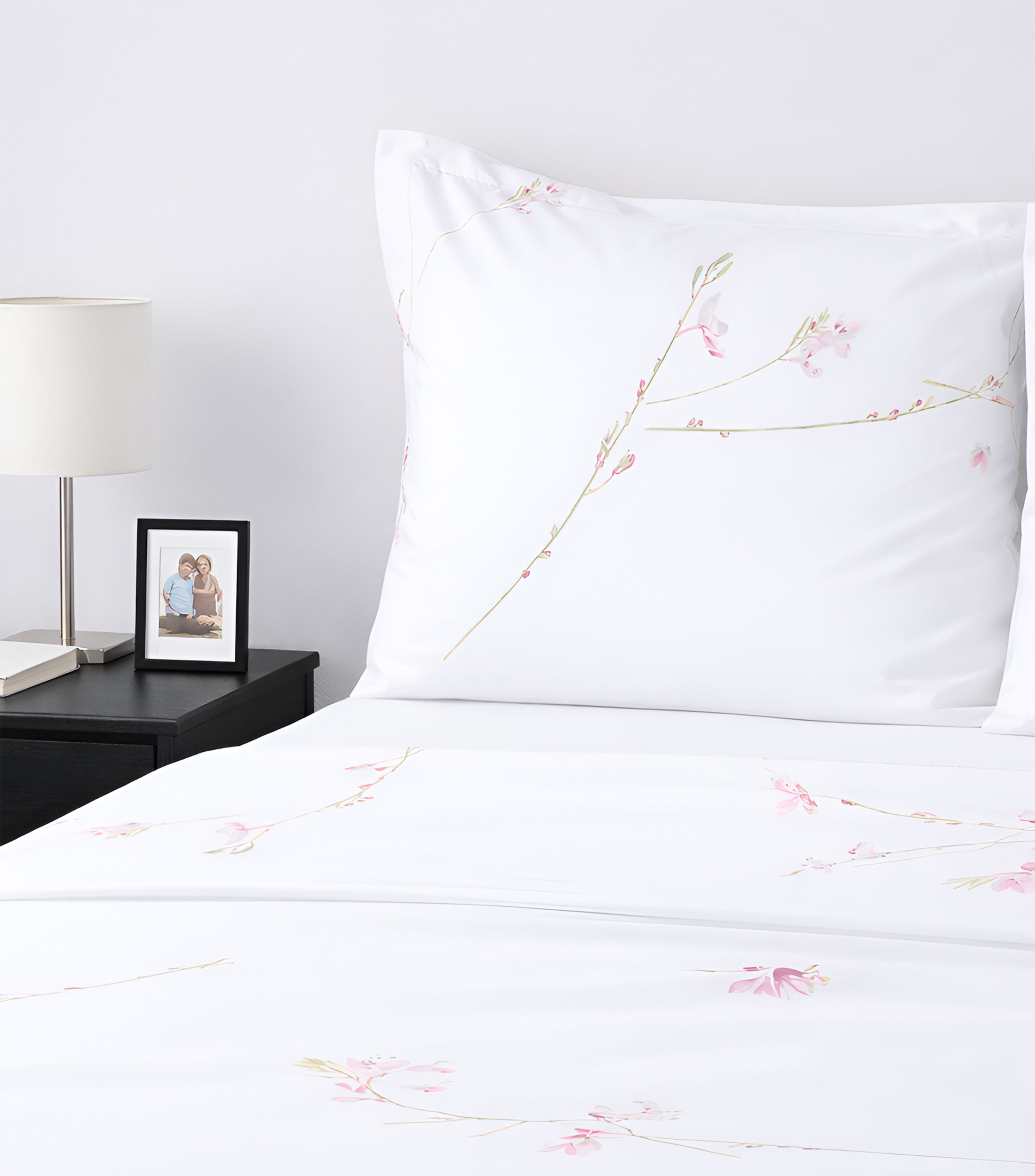 Funda para almohada Estándar en algodón Gaura multicolor