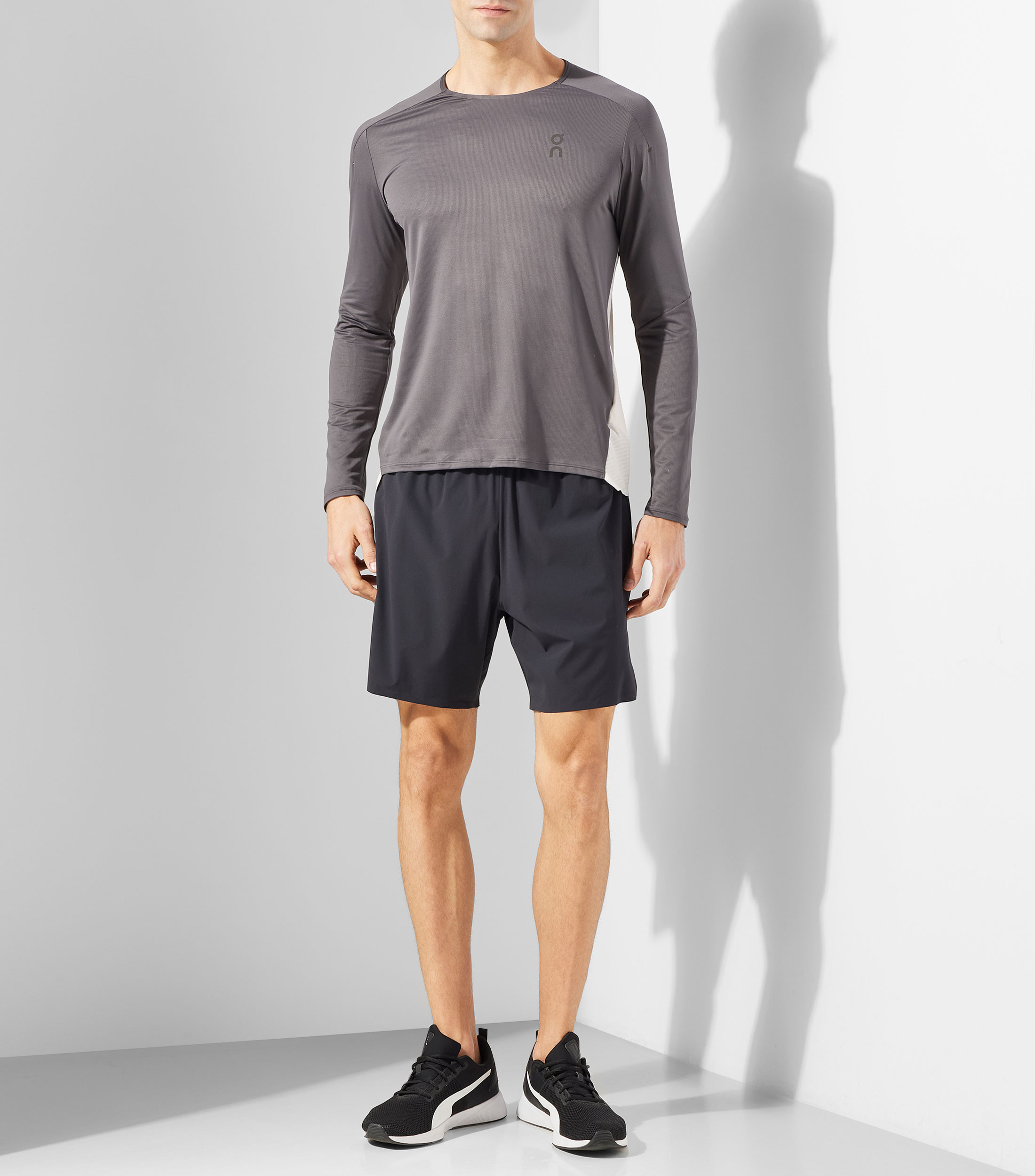 Short de entrenamiento liso Hombre