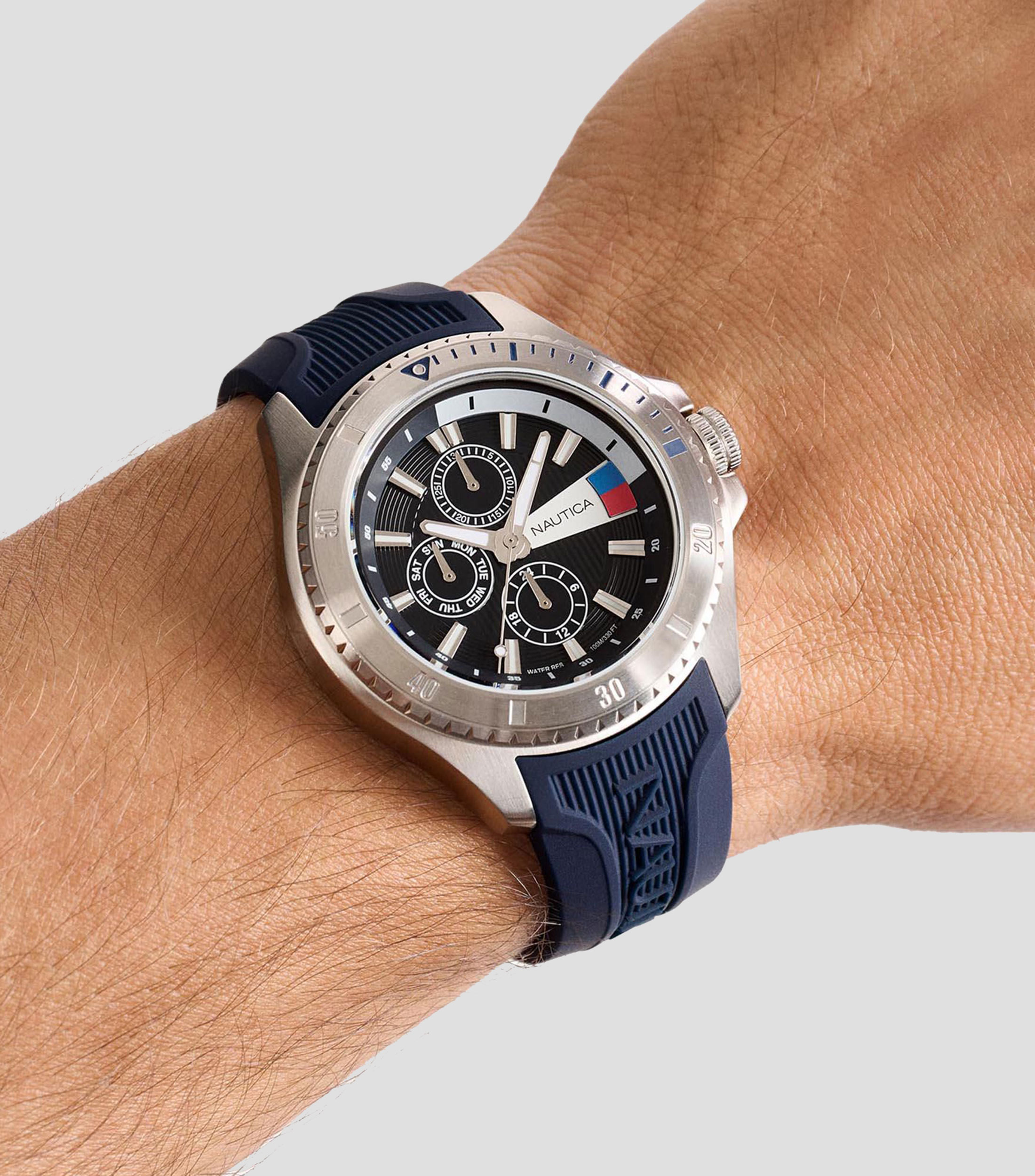 Reloj para Hombre NCT Leeway Casual Azul, Plateado