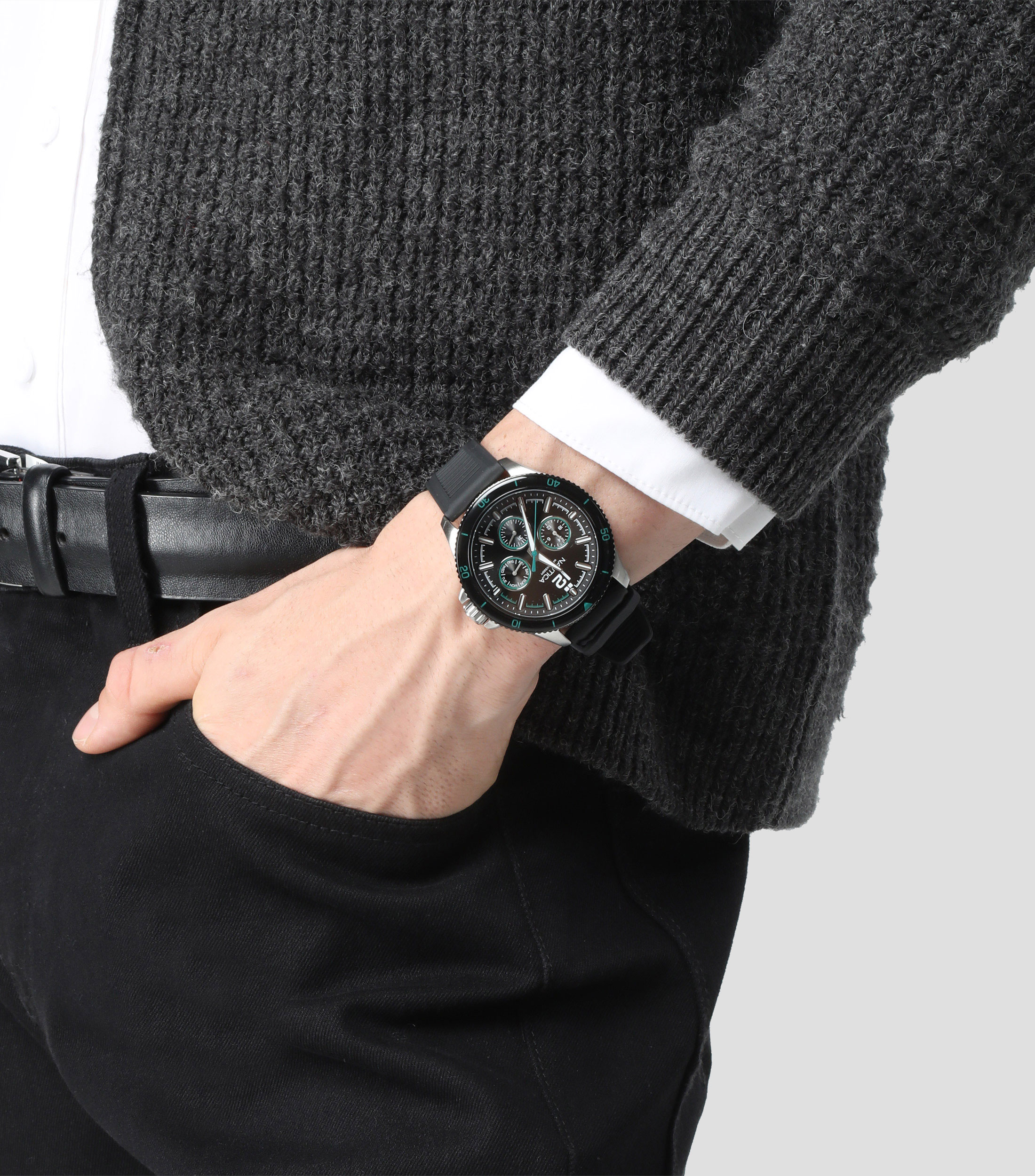 Reloj para Hombre NTC Windrose Deportivo, Plateado