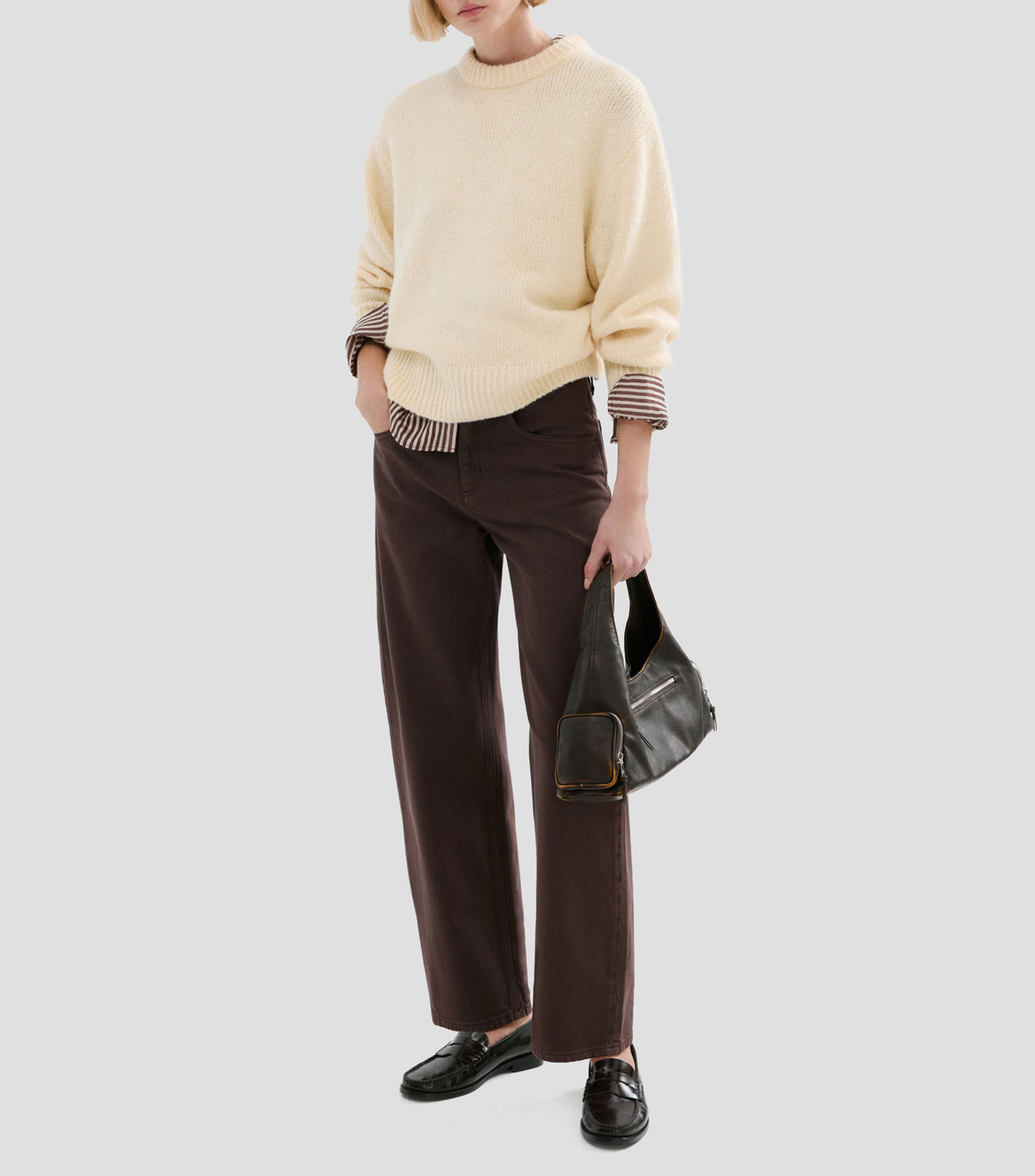 Jeans recto barrel Mujer