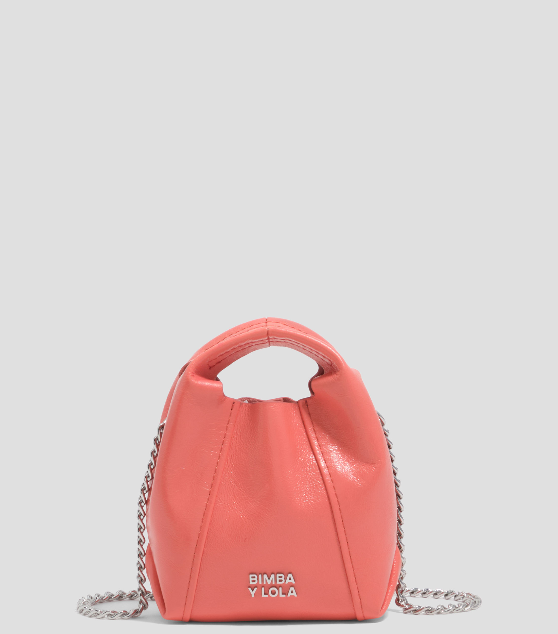 Bolsa crossbody en piel lisa Mujer