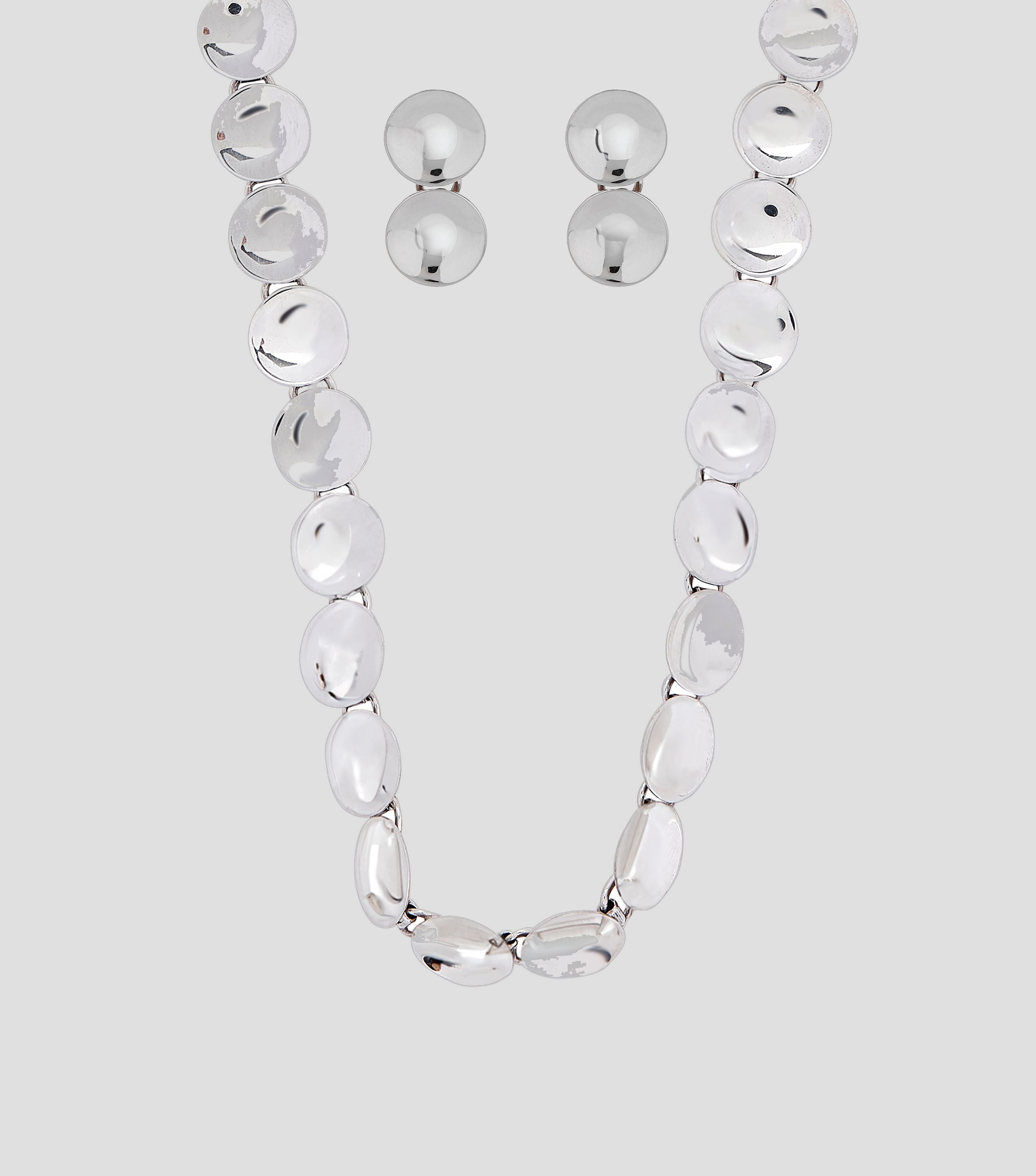 Set de collar y aretes en plata .925 Mujer