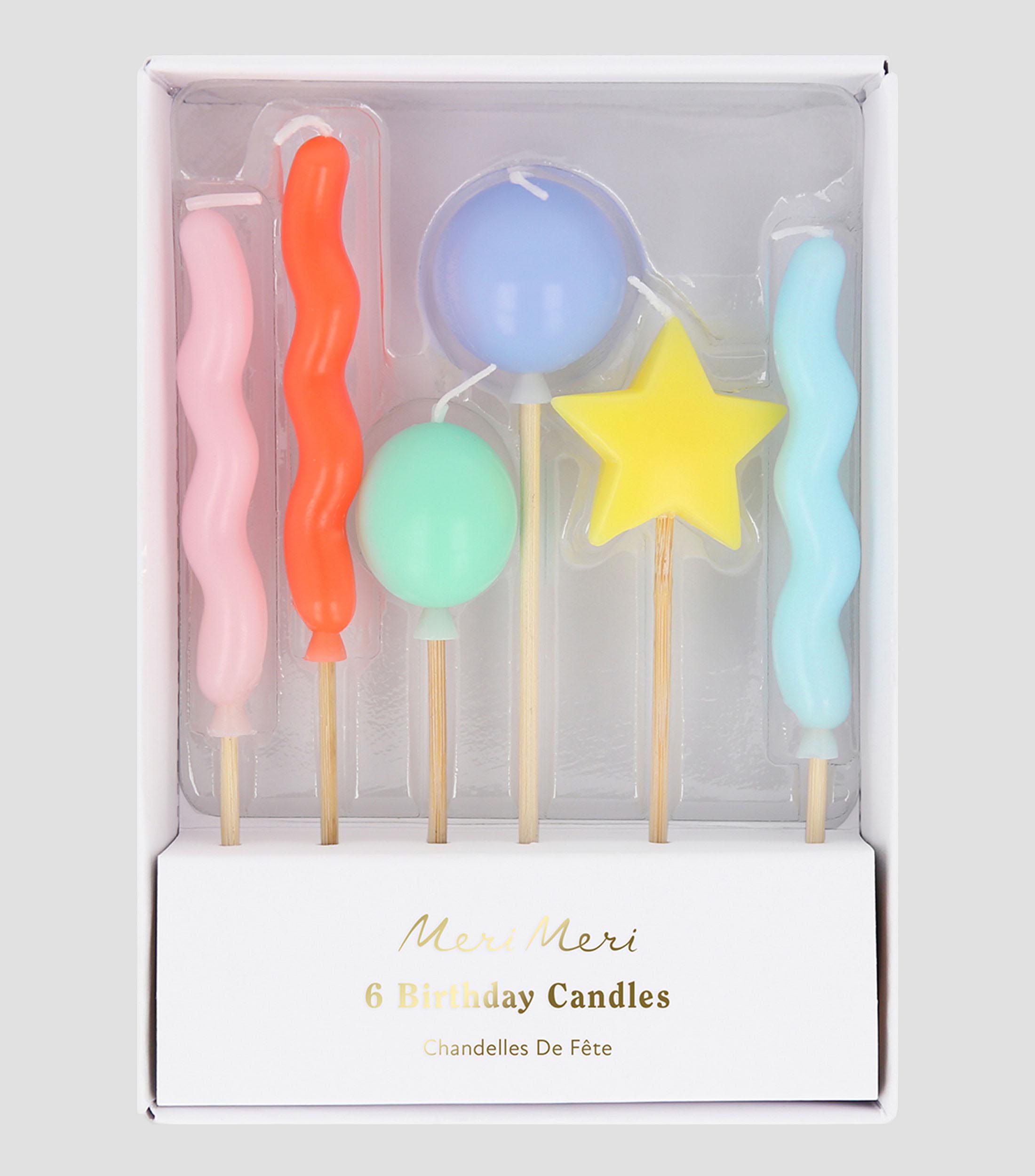 Set 6 Velas de Cumpleaños