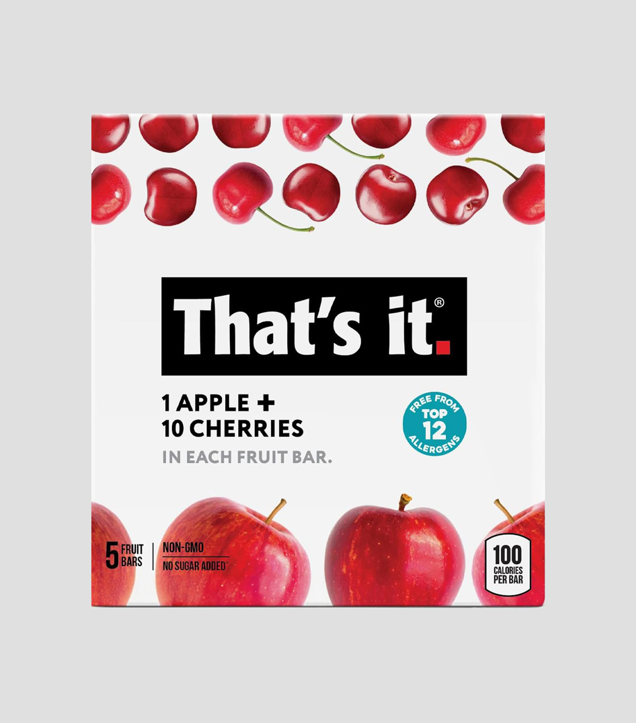 Barra de frutas manzana y cereza 175 g