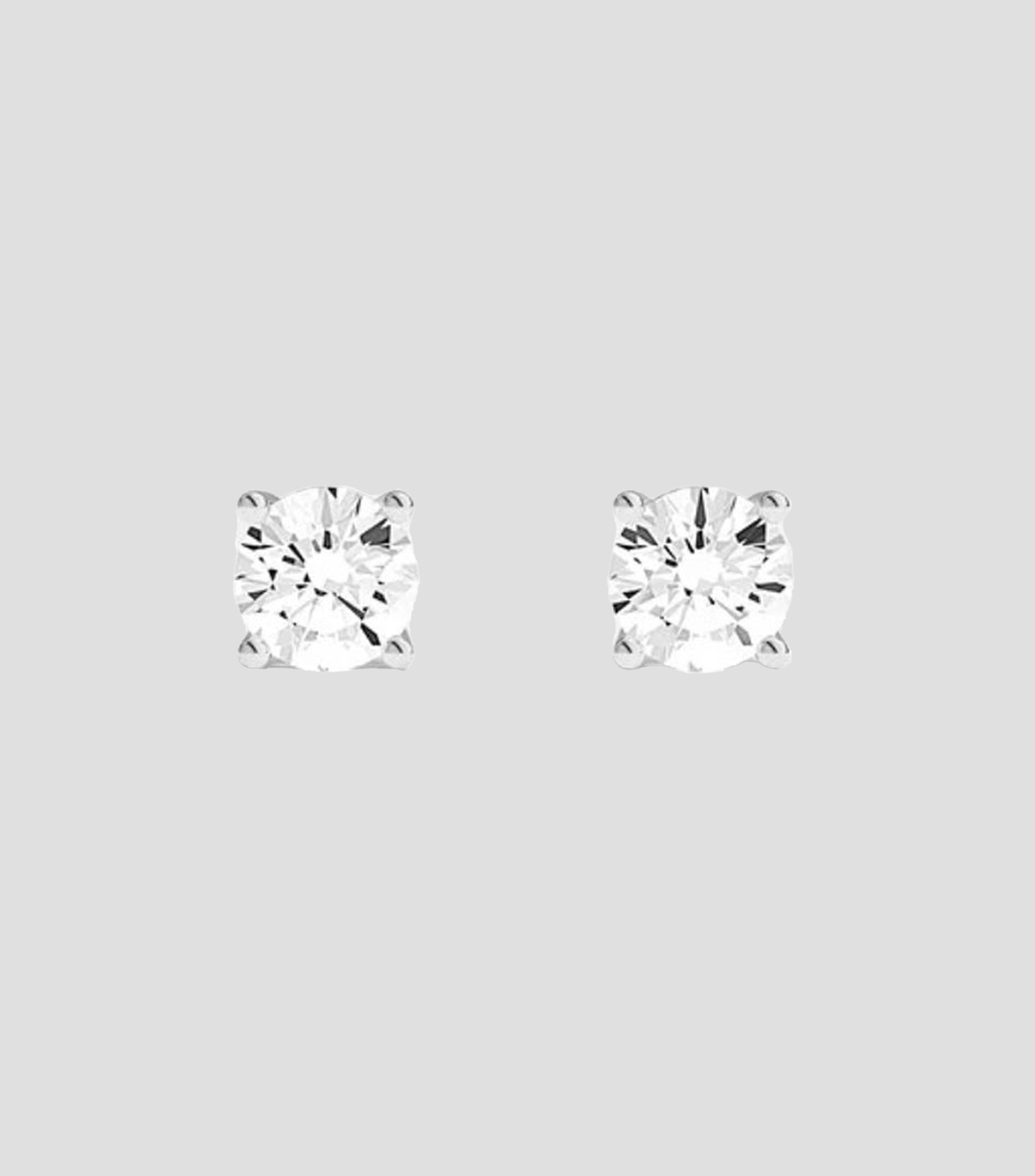 Aretes botón con circonita Mujer