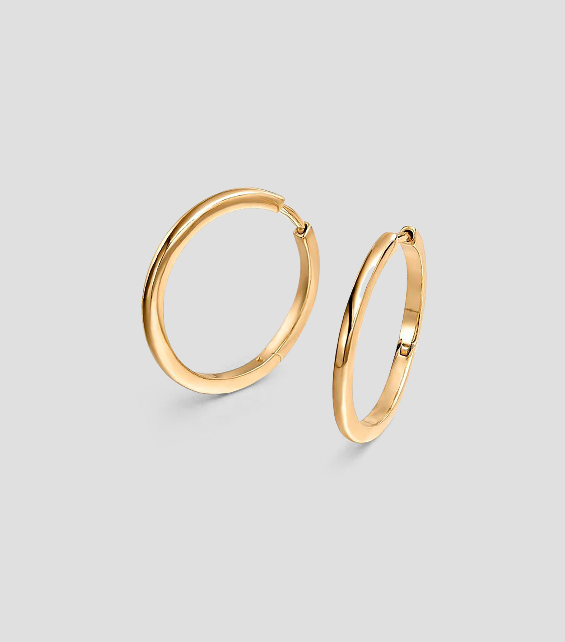 Aretes de aro en plata .925 Connector Criollar Mujer