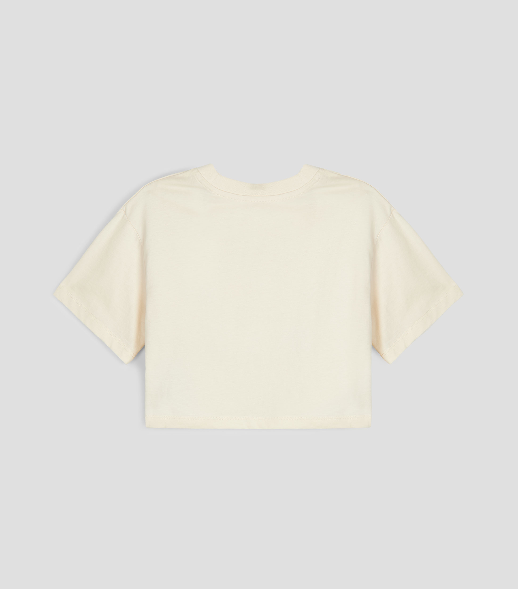 Playera cuello redondo manga corta estampada Niña