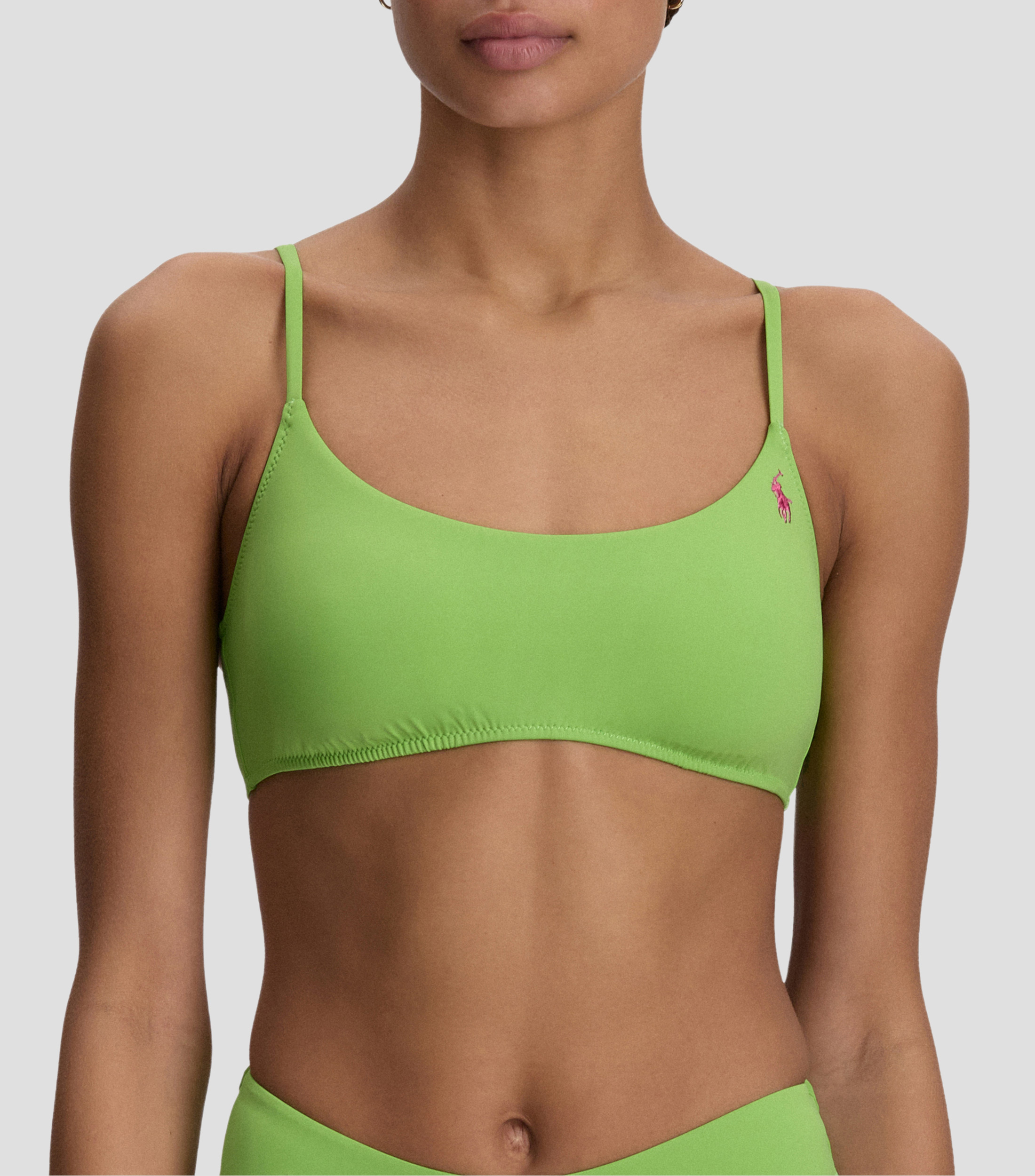 Bikini top liso sin mangas Mujer