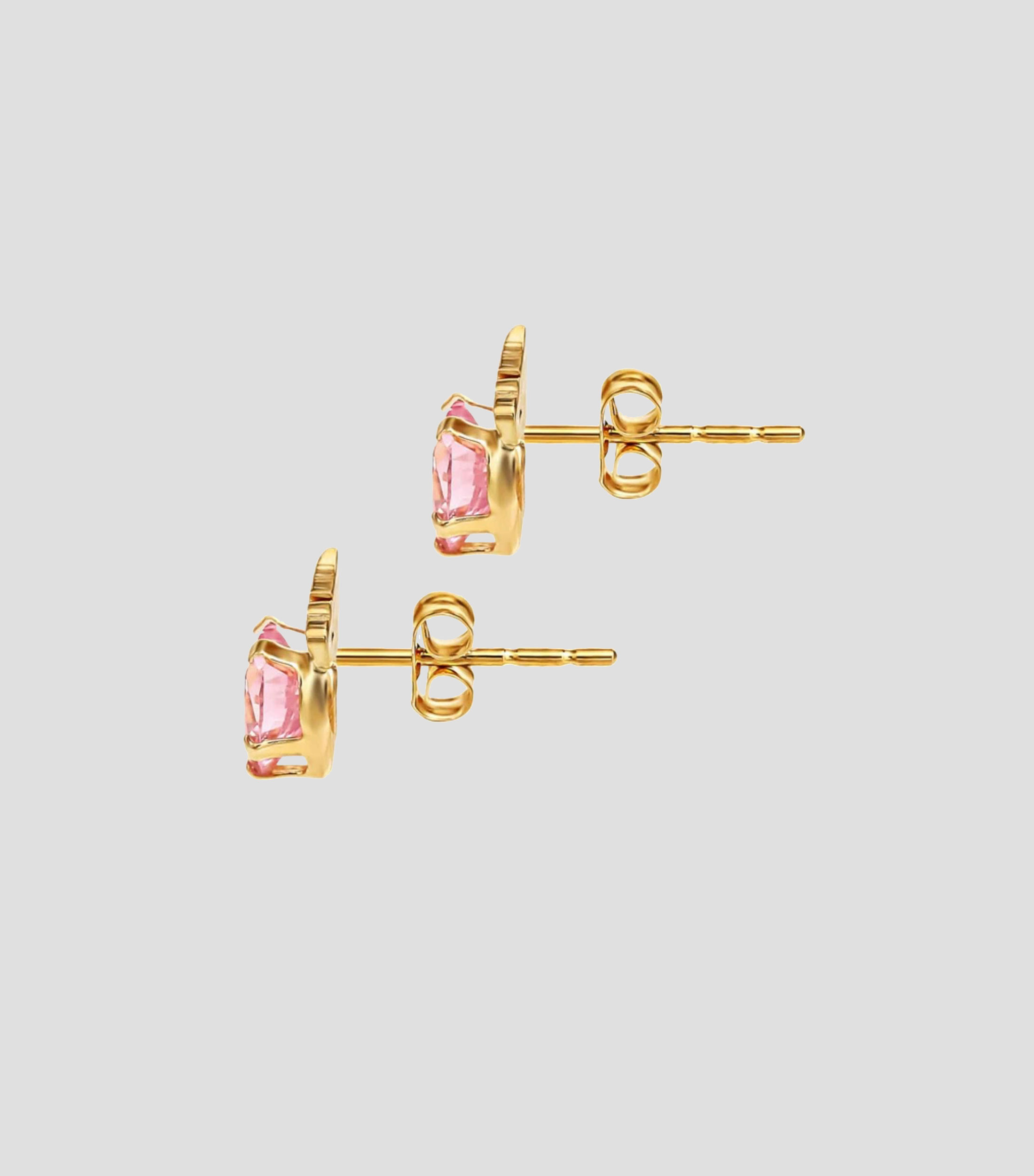 Aretes en Oro de 14 Kilates Tiara con circonia Niña