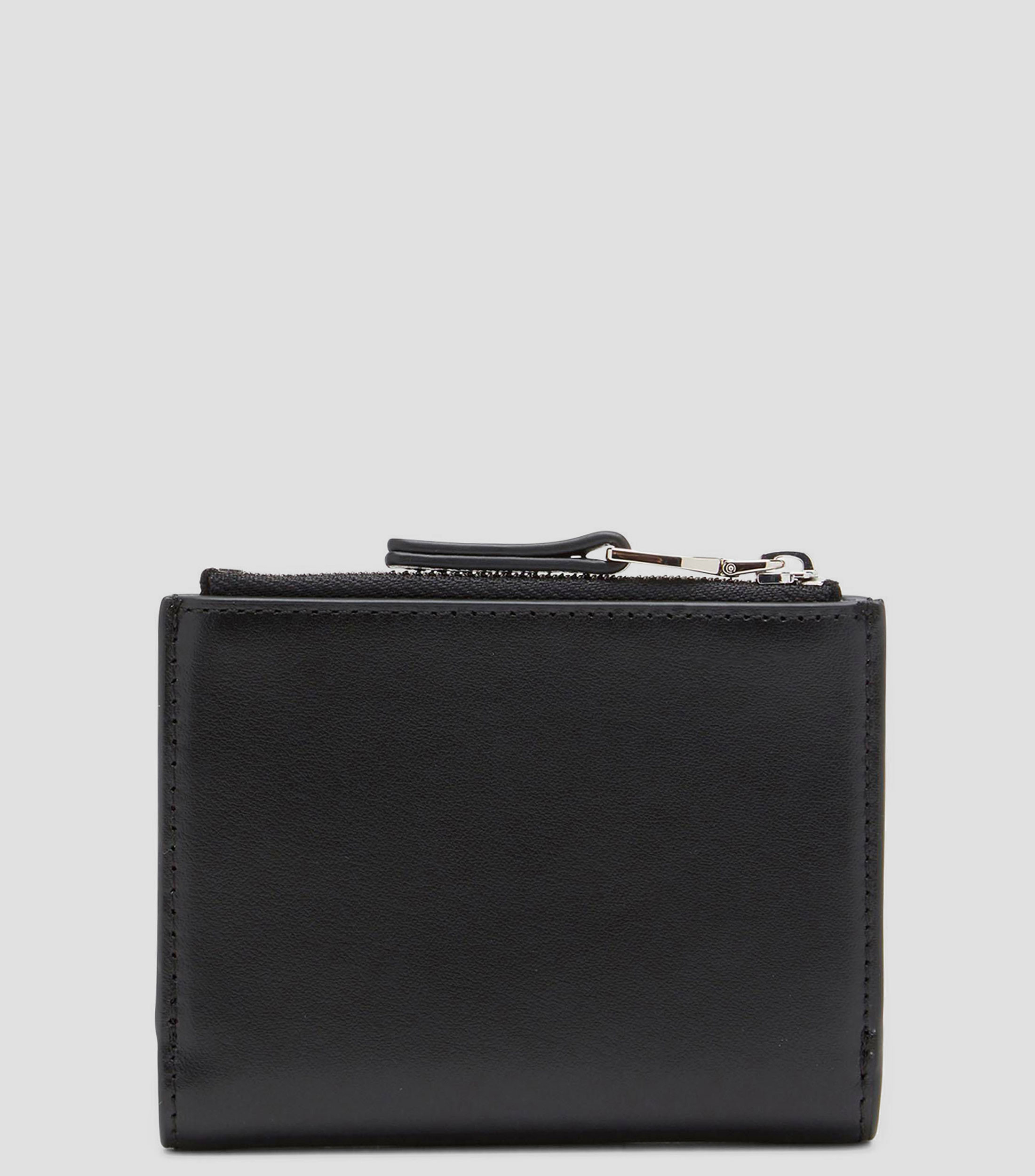 Cartera bifold en piel 1DR Zip II liso Mujer