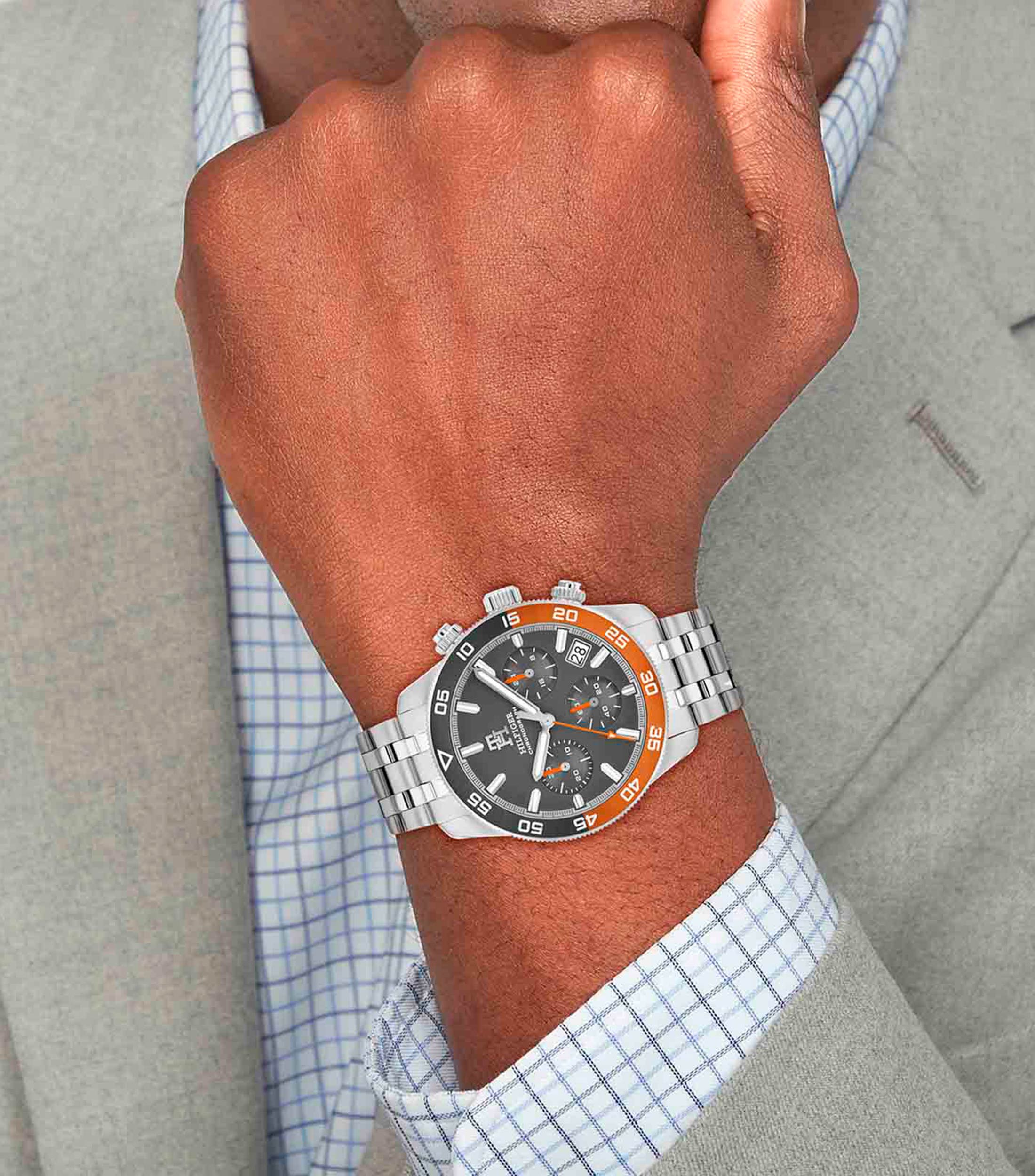 Reloj para Hombre, Deportivo, Plateado