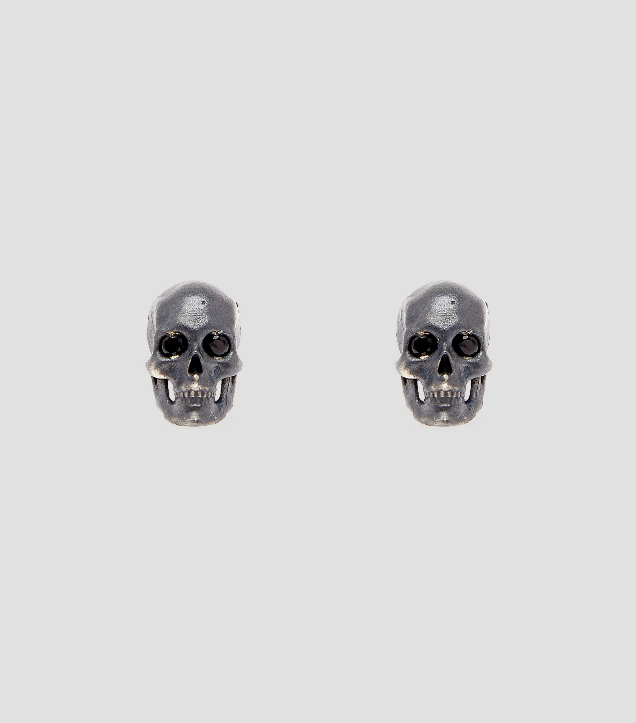 Aretes en plata .925 Anatomic Skull Hombre