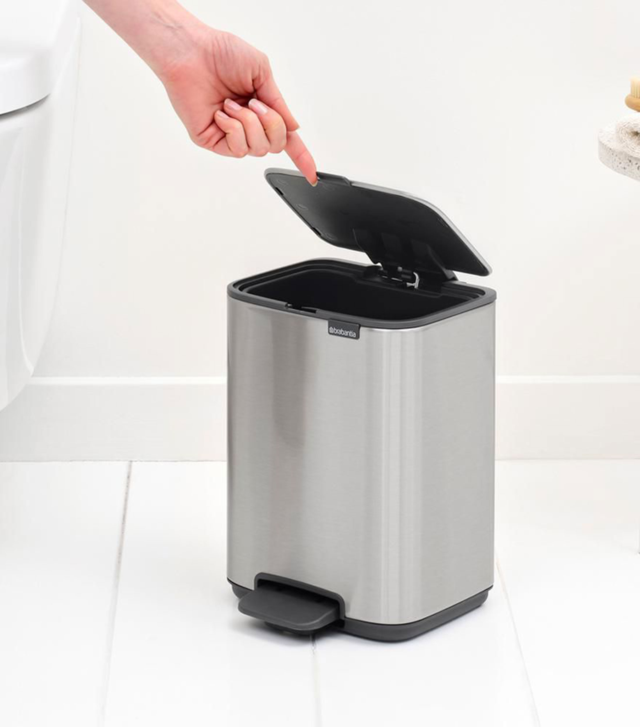 Bote para basura Bo Pedal Bin en acero inoxidable, 4 L