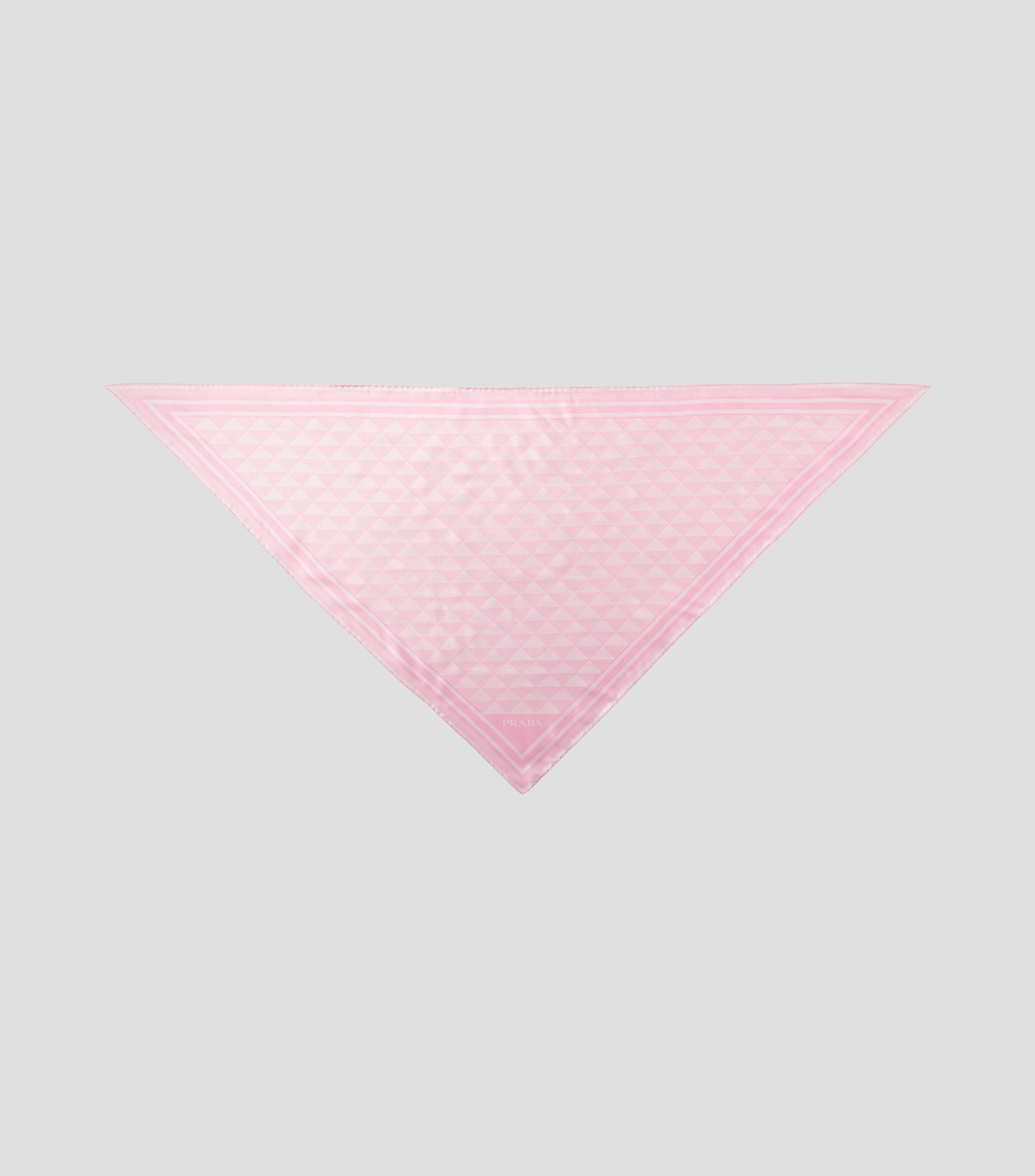 Pañuelo de seda con estampado Mujer
