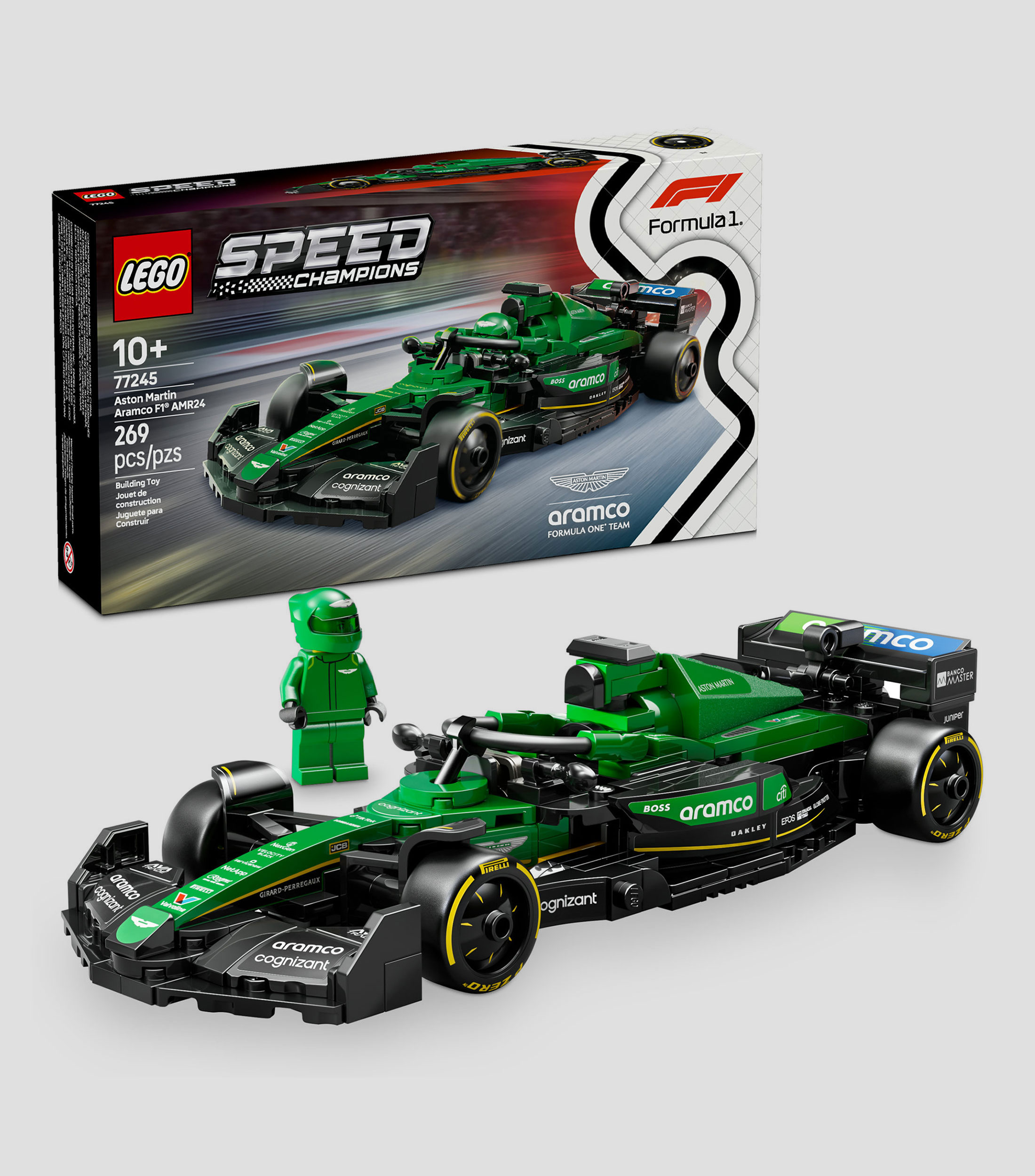 Lego Speed Champions Auto de Carreras Aston Martin Aramco F1 77245