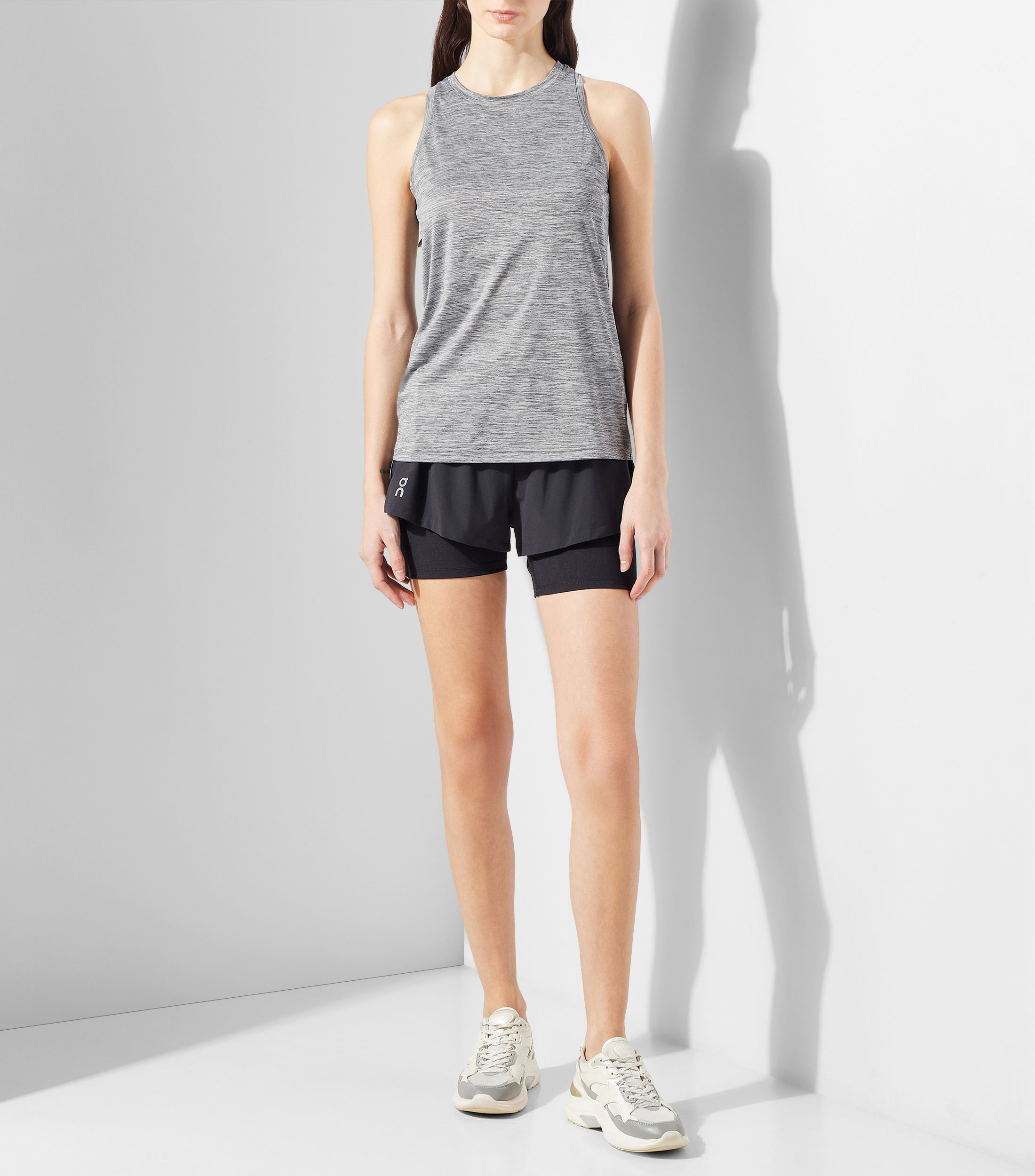 Playera para entrenamiento Core jaspeada Mujer