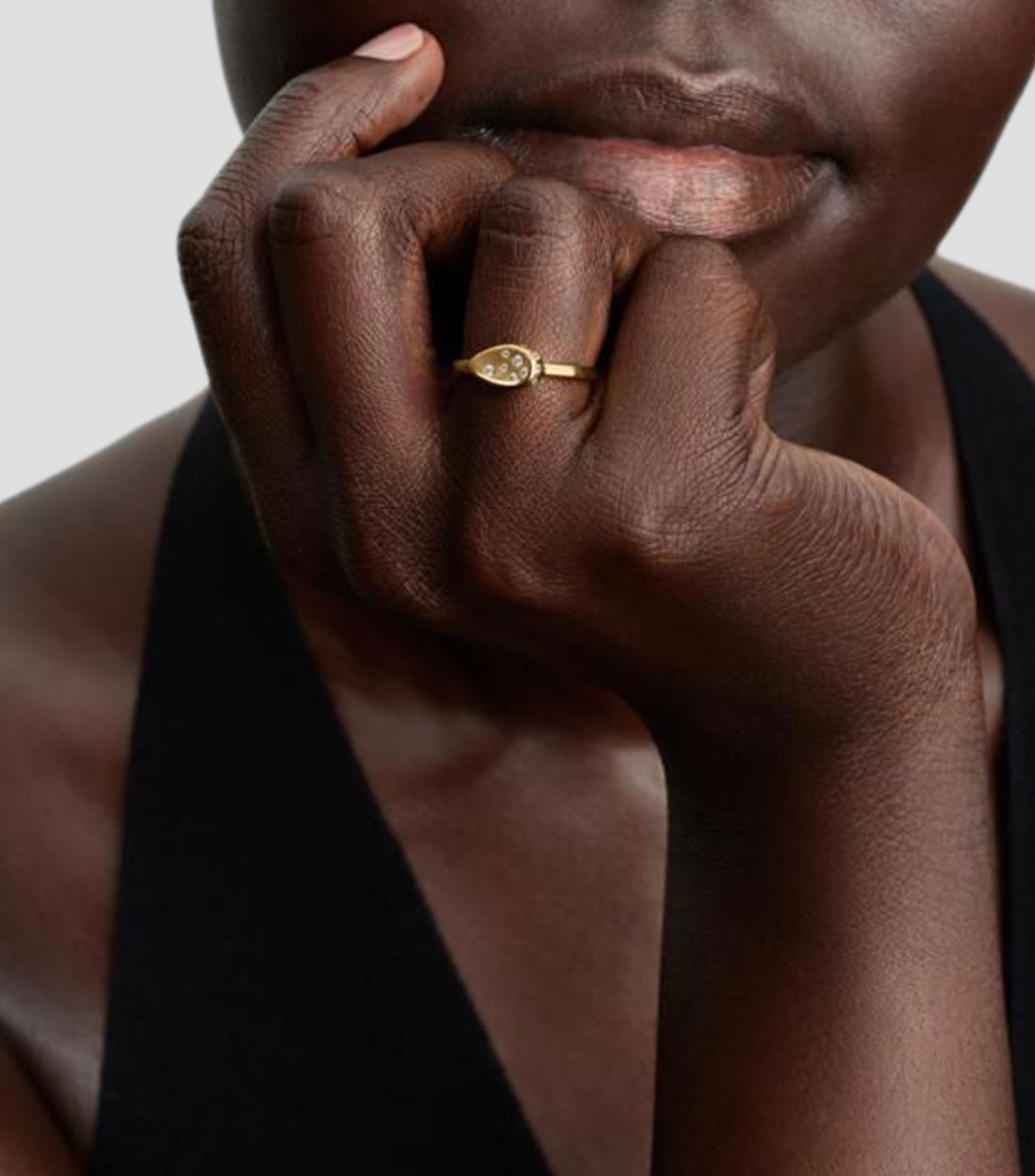 Anillo en plata con circonia cúbica Mujer