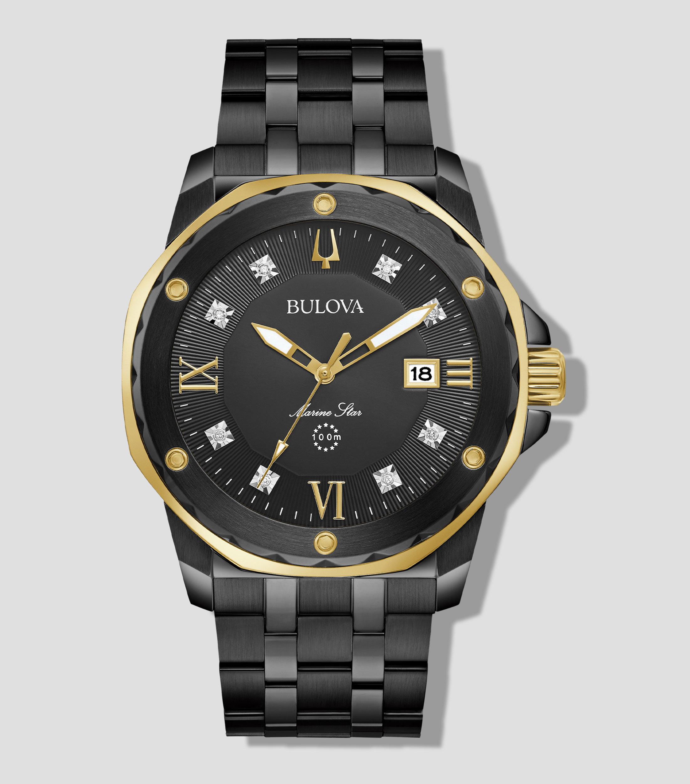 Reloj para Hombre Marine Star De vestir, Negro, Dorado