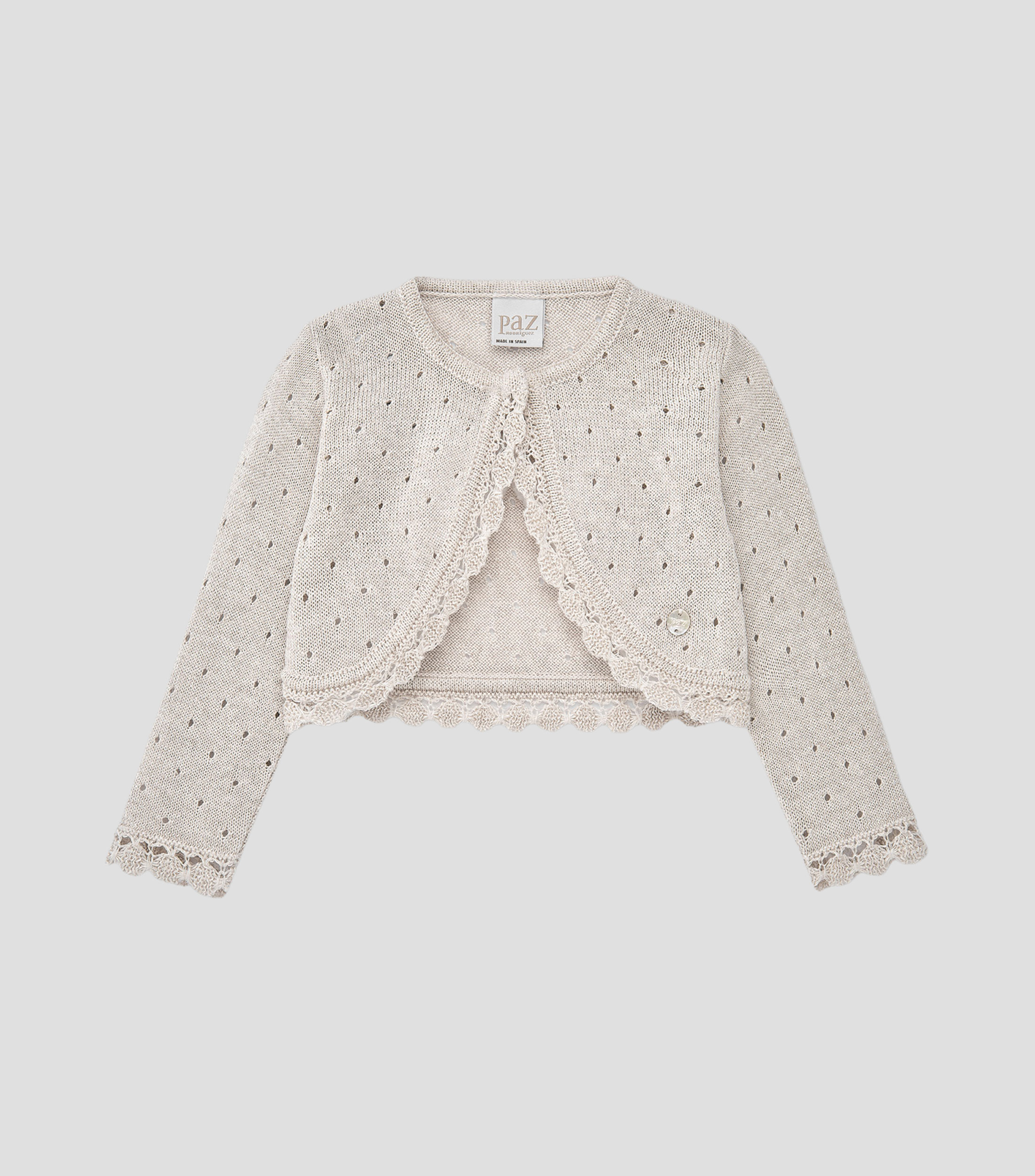 Bolero cuello redondo Niña