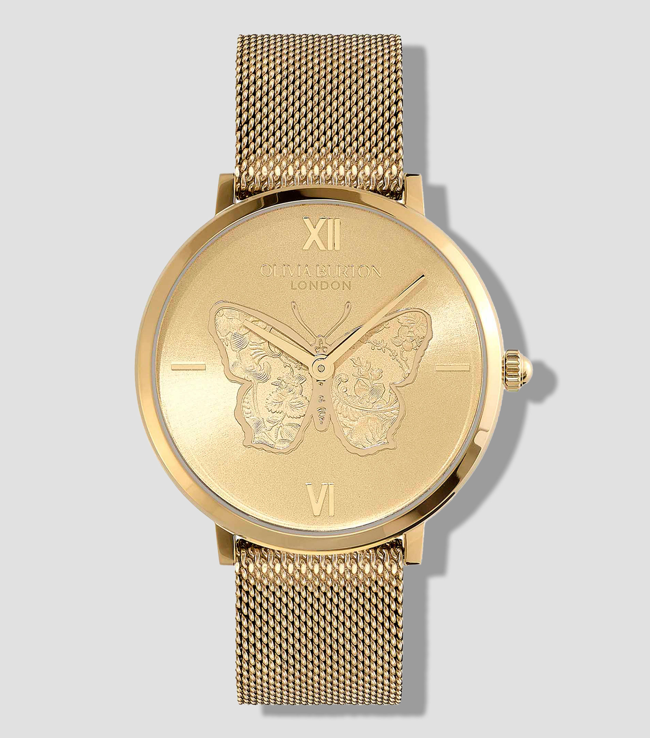Reloj para mujer Signature Butterfly Casual Dorado