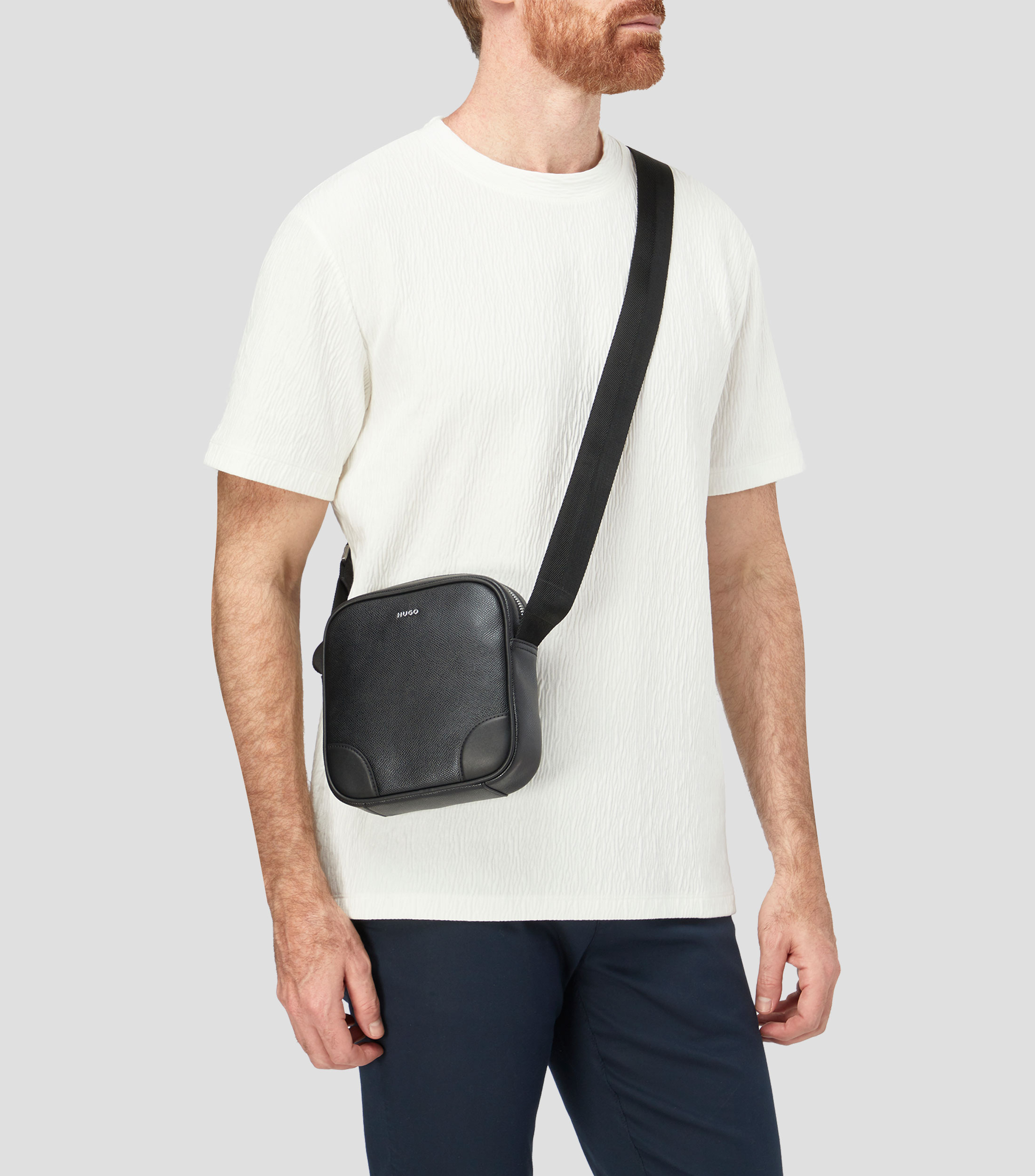 Bolso Crossbody con microdiseños Hombre