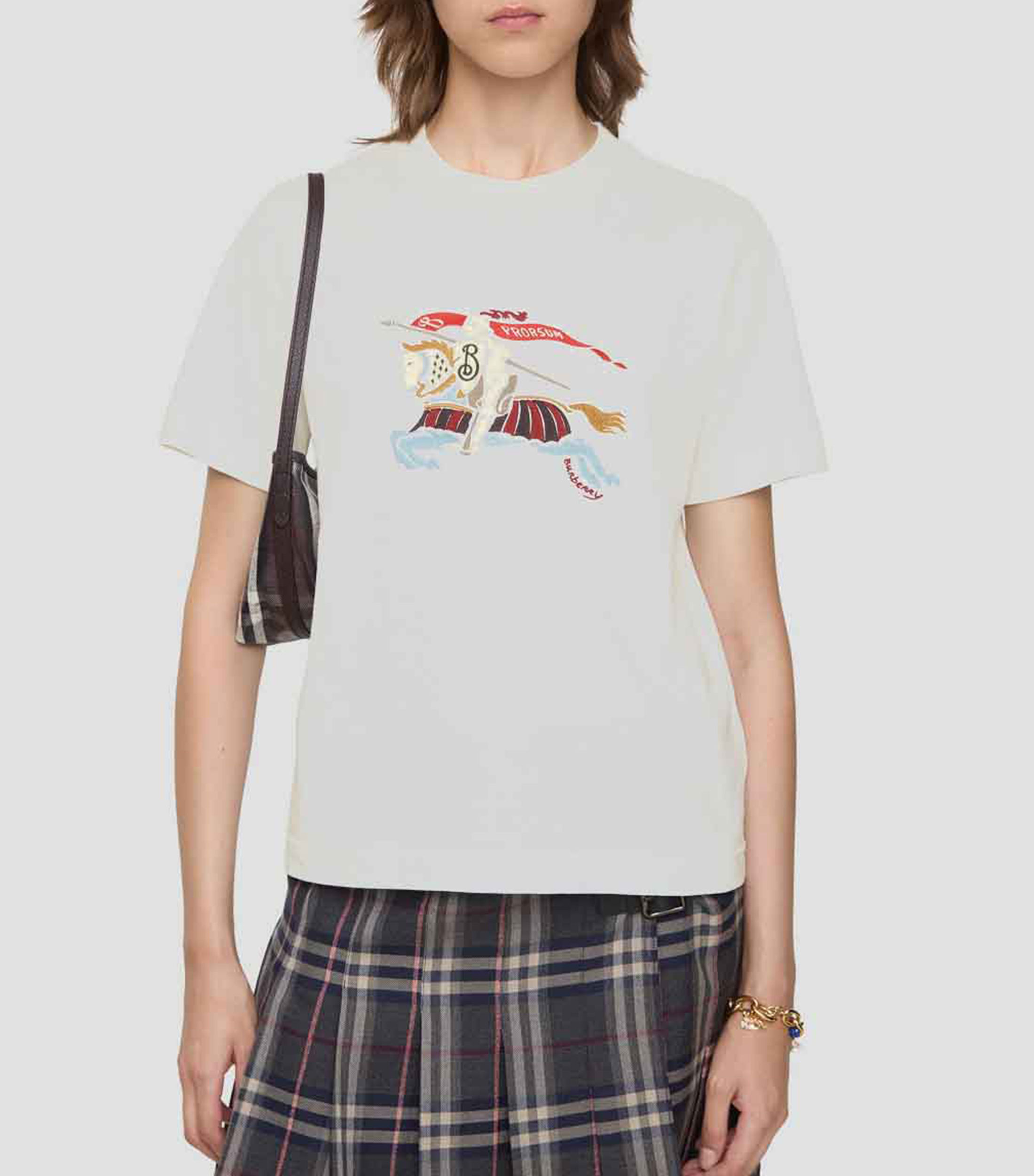 Playera en algodón Equestrian Knight Design Mujer