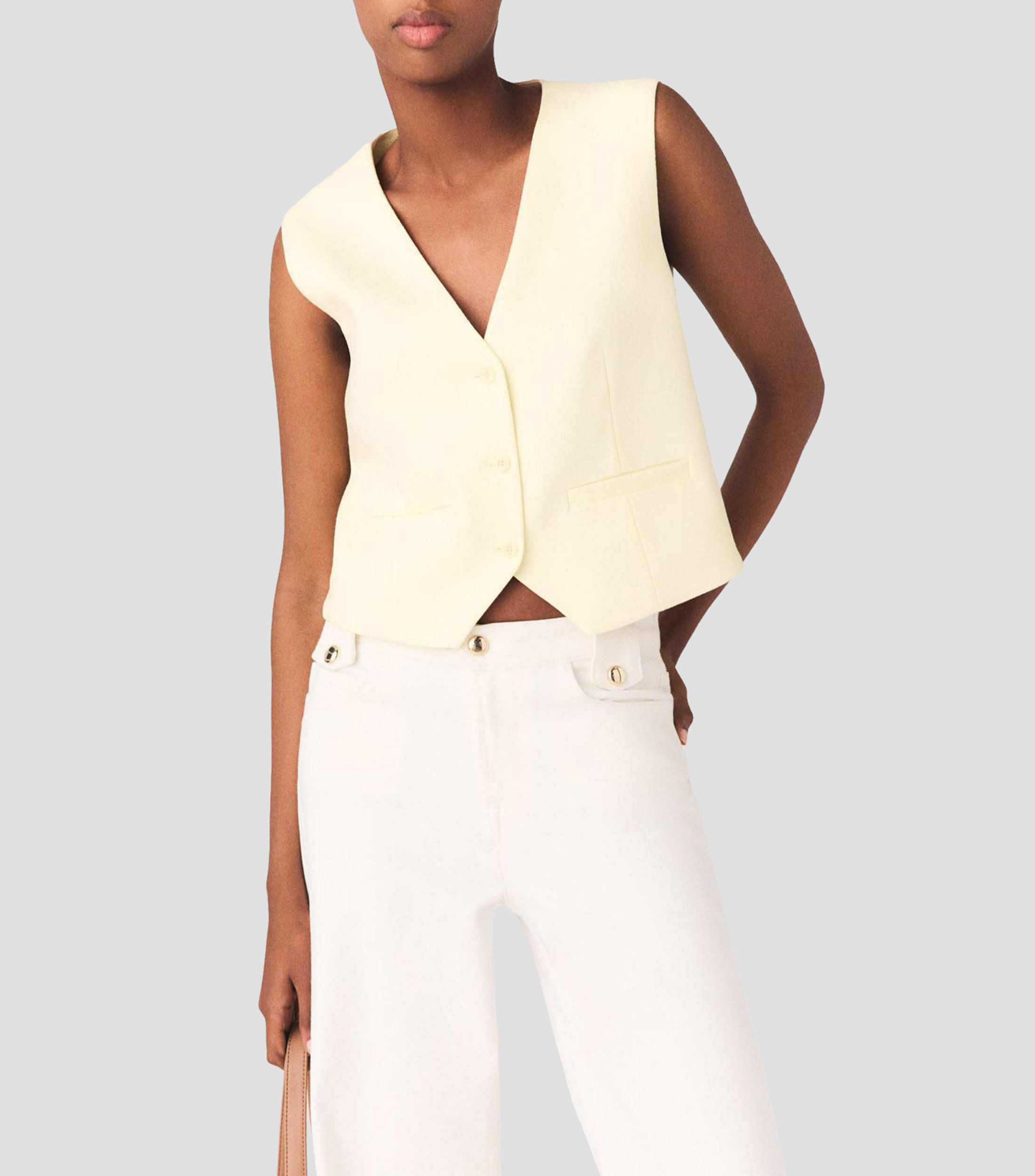 Chaleco Casual 226Lellow Mujer