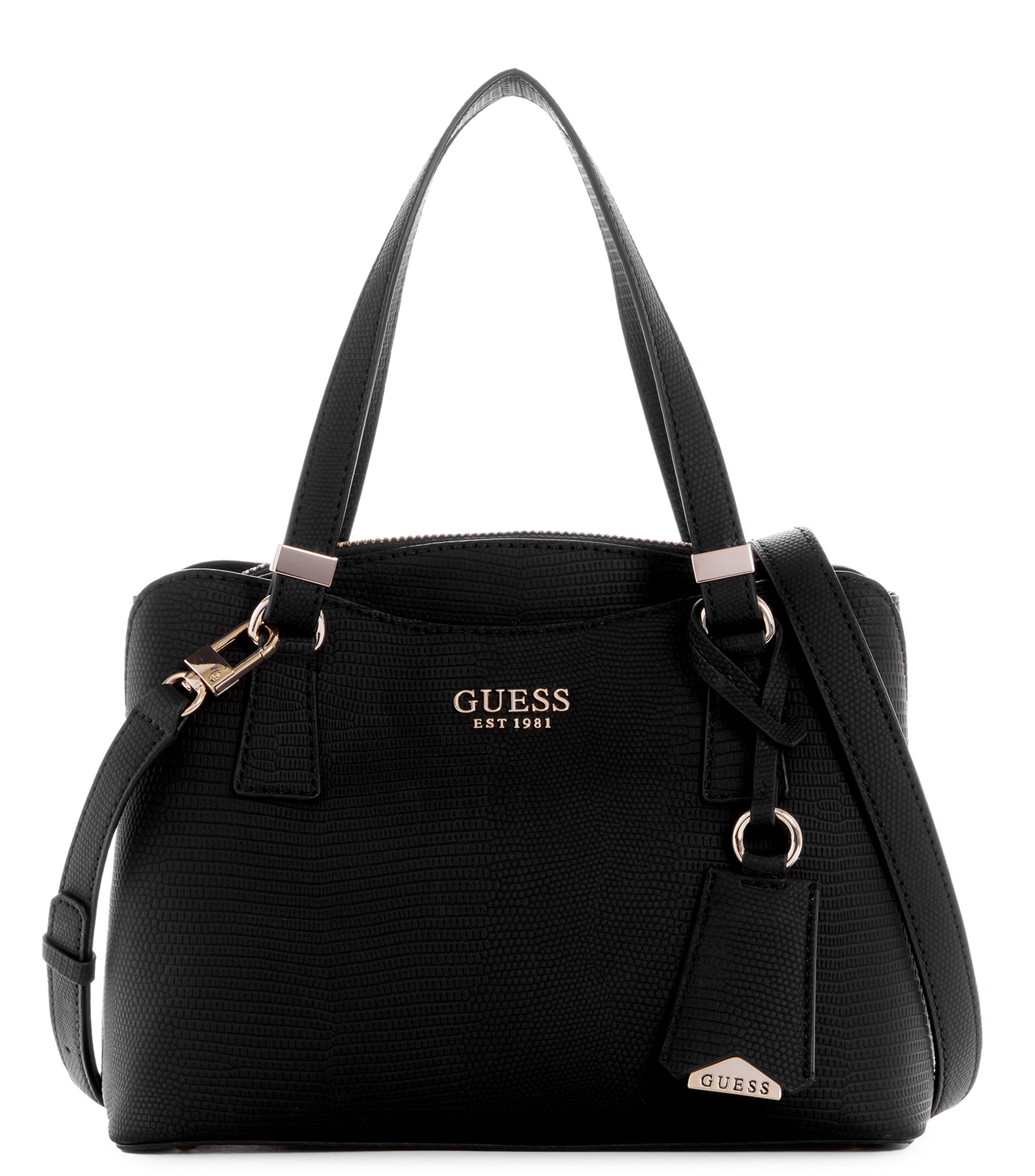 Guess Bolsa Negra Cruzada Bandolera Bolsa De Mano Original | Envío Gratis