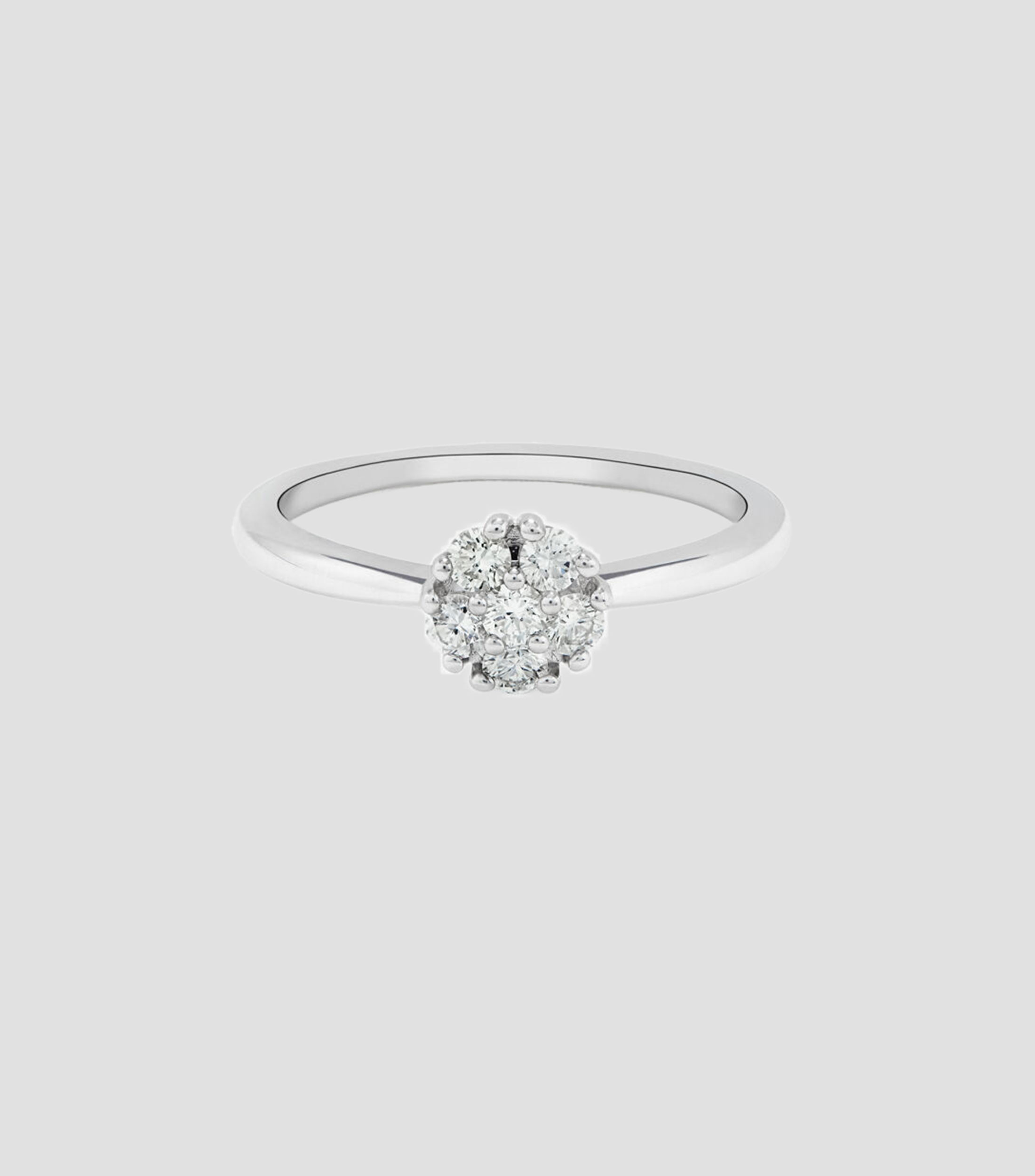 Anillo en oro de 18 kilates con diamantes Mujer