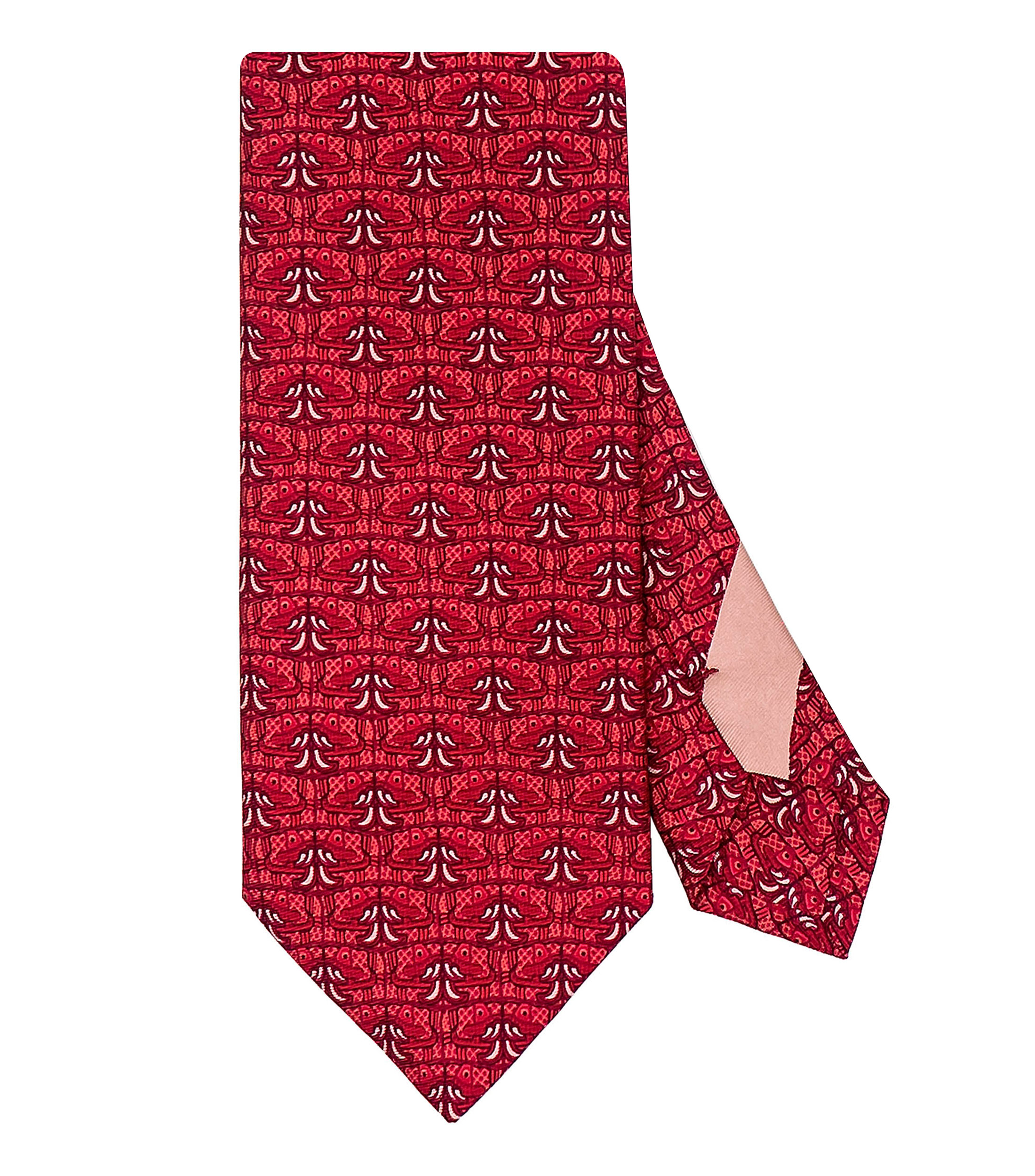 Corbata ancha en seda vino Coatlicue