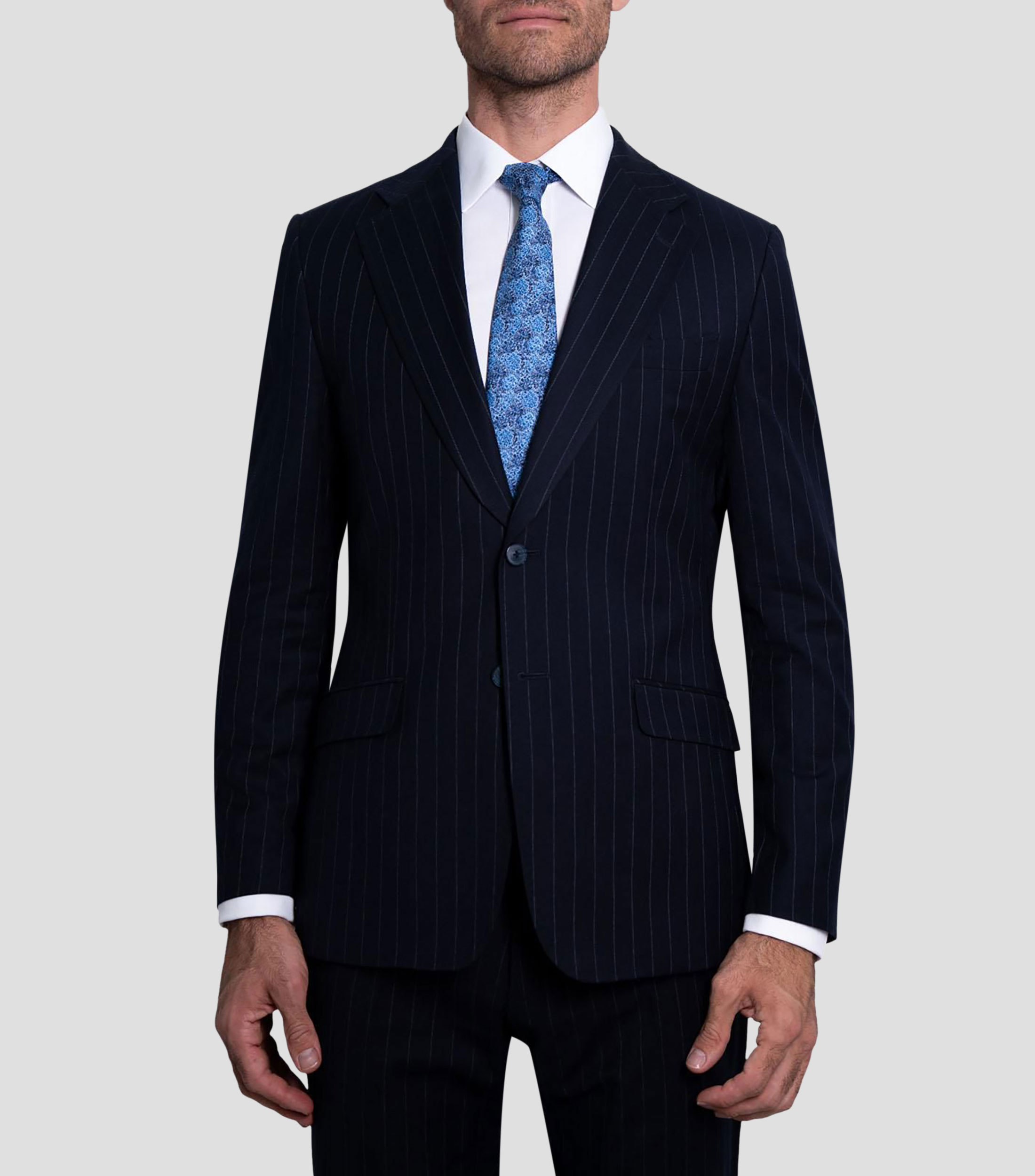 Corbata ancha de seda estampada