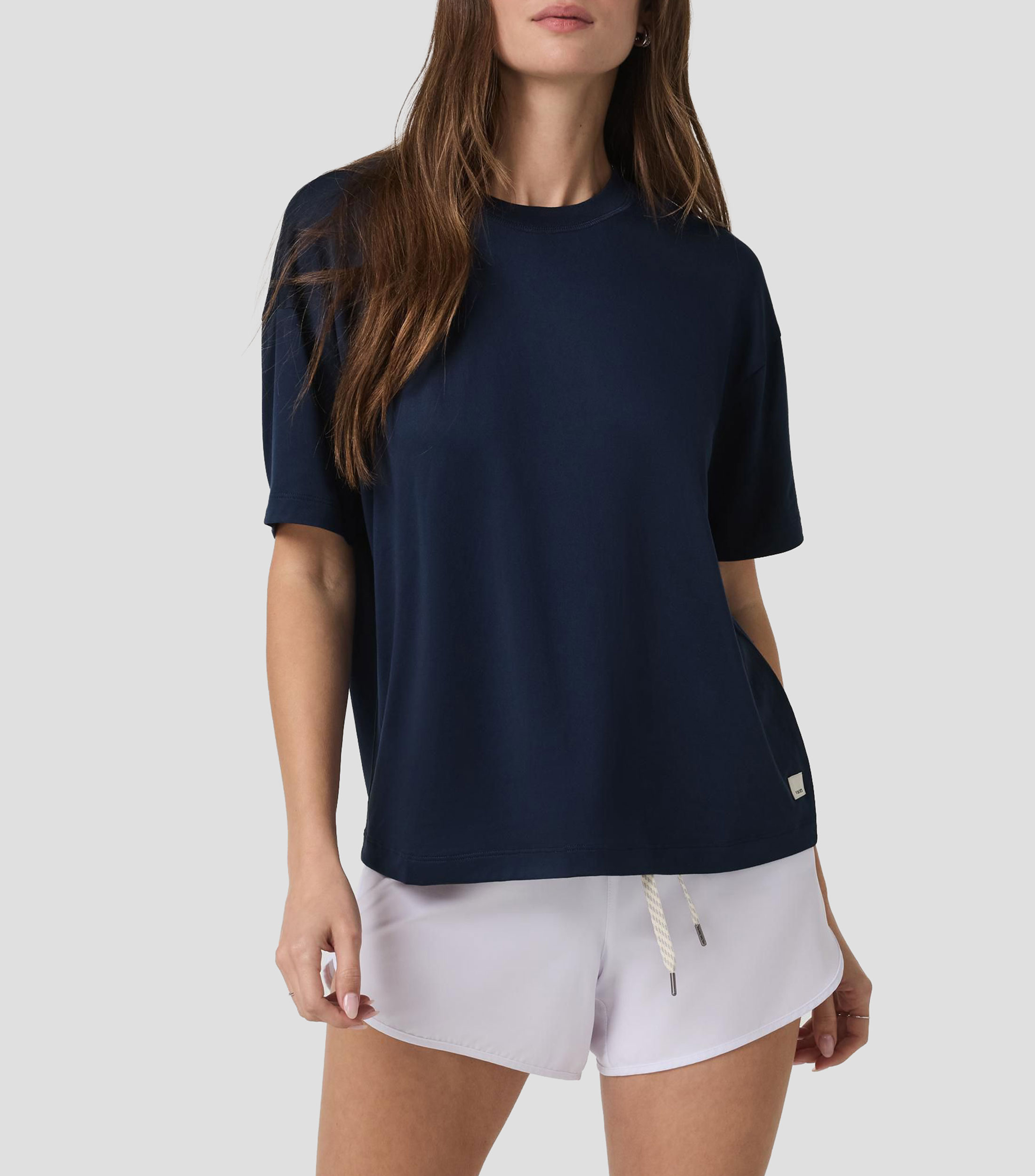 Playera para entrenamiento cuello redondo manga corta lisa Mujer