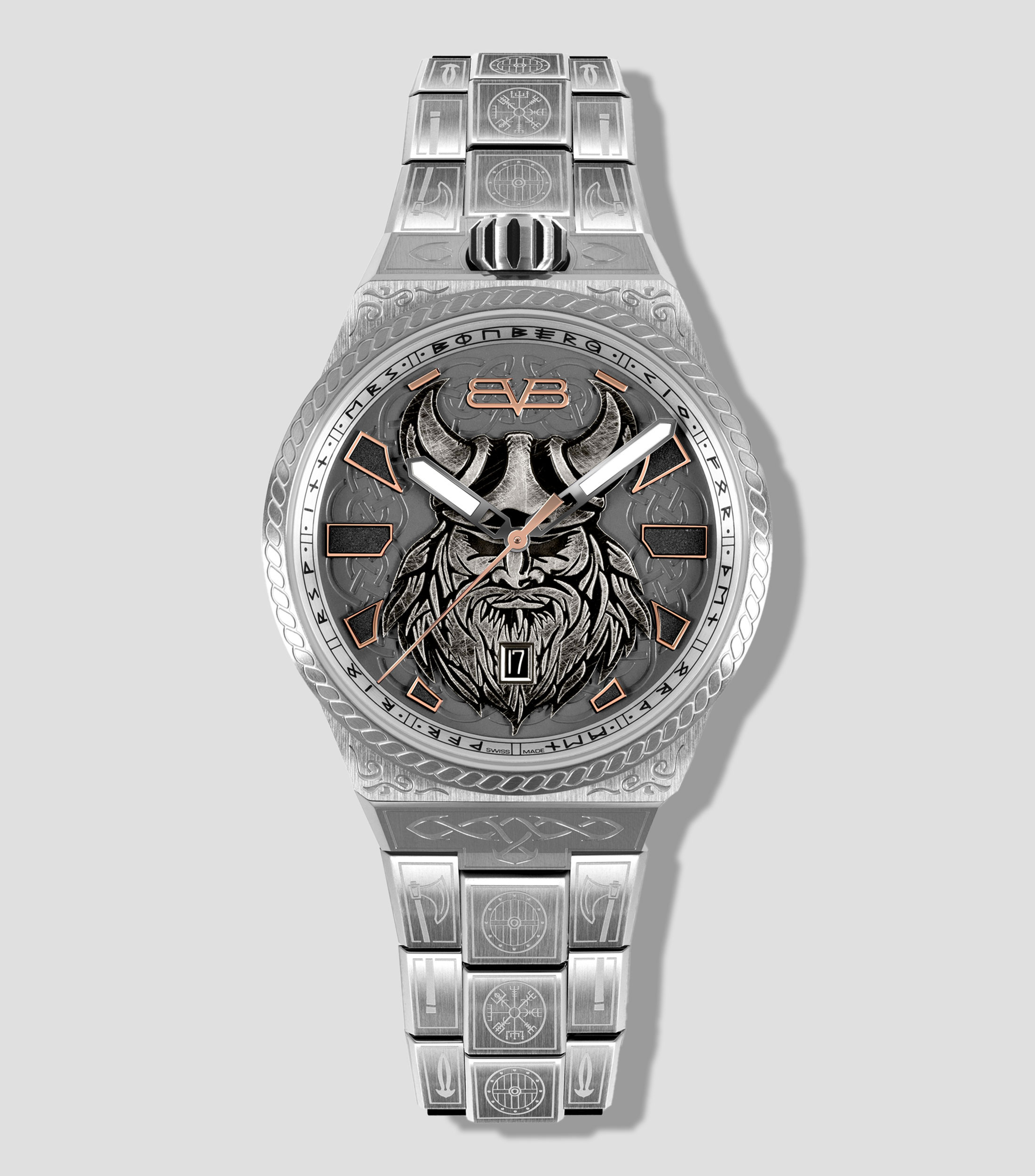 Reloj para Hombre Neo Viking Casual, Plateado