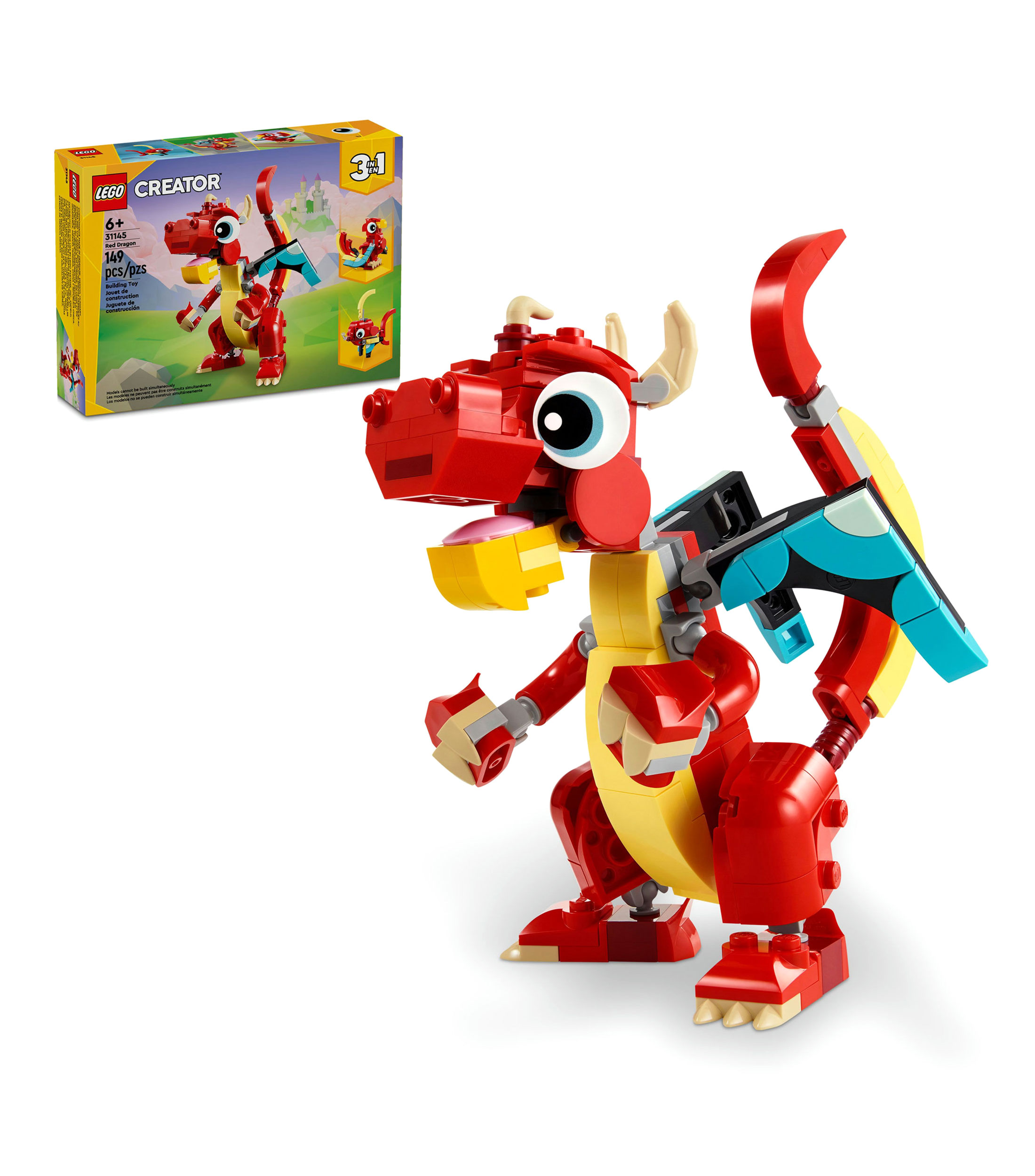 Lego Creator, Dragon Rojo 31145