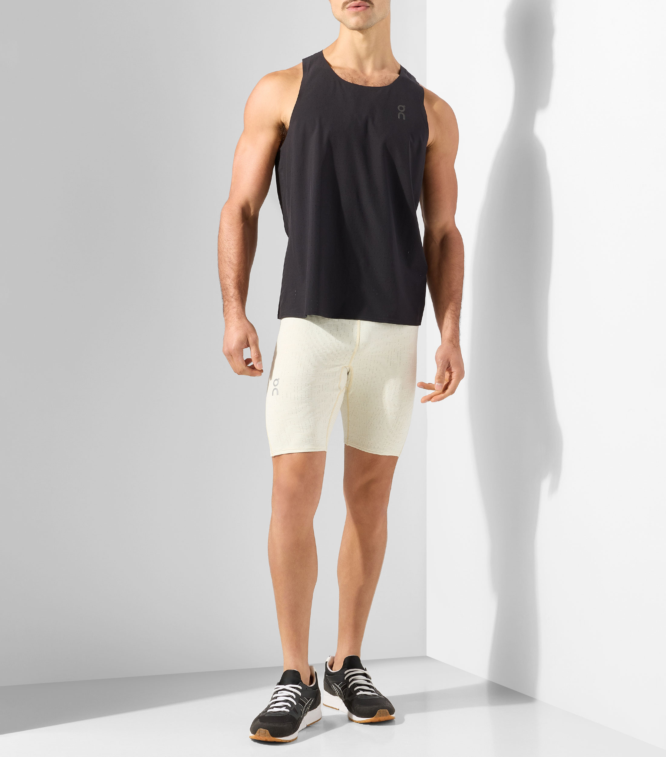 Short para correr Pace Tights sólido Hombre