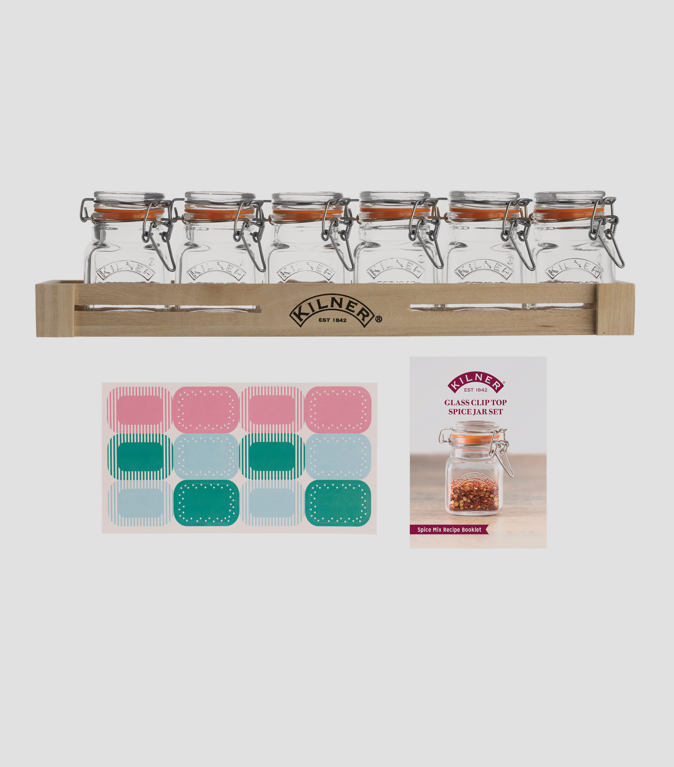 Juego de 6 Frascos para Especias Vid, 70 ml