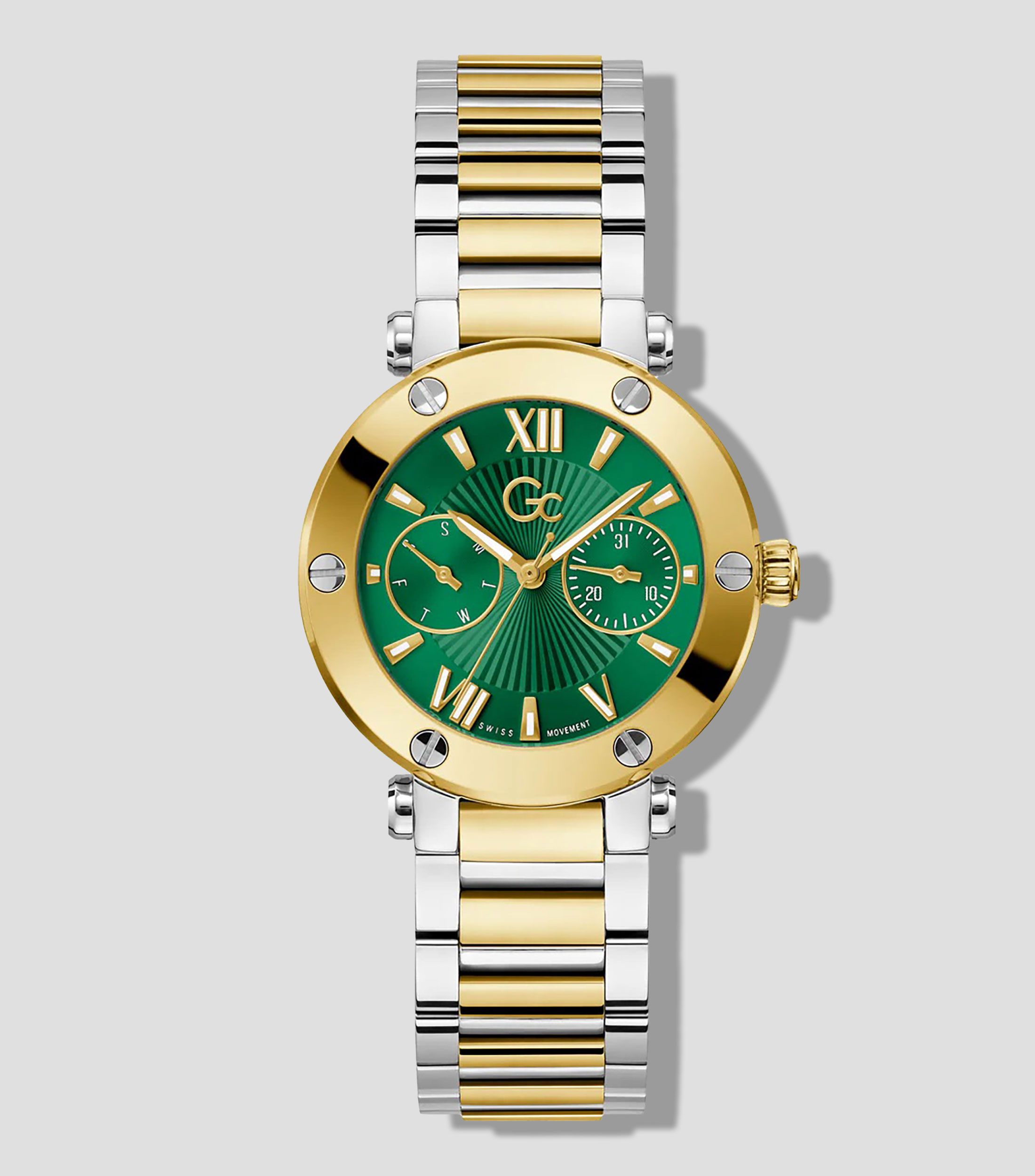 Reloj para Mujer Aura casual plateado/dorado