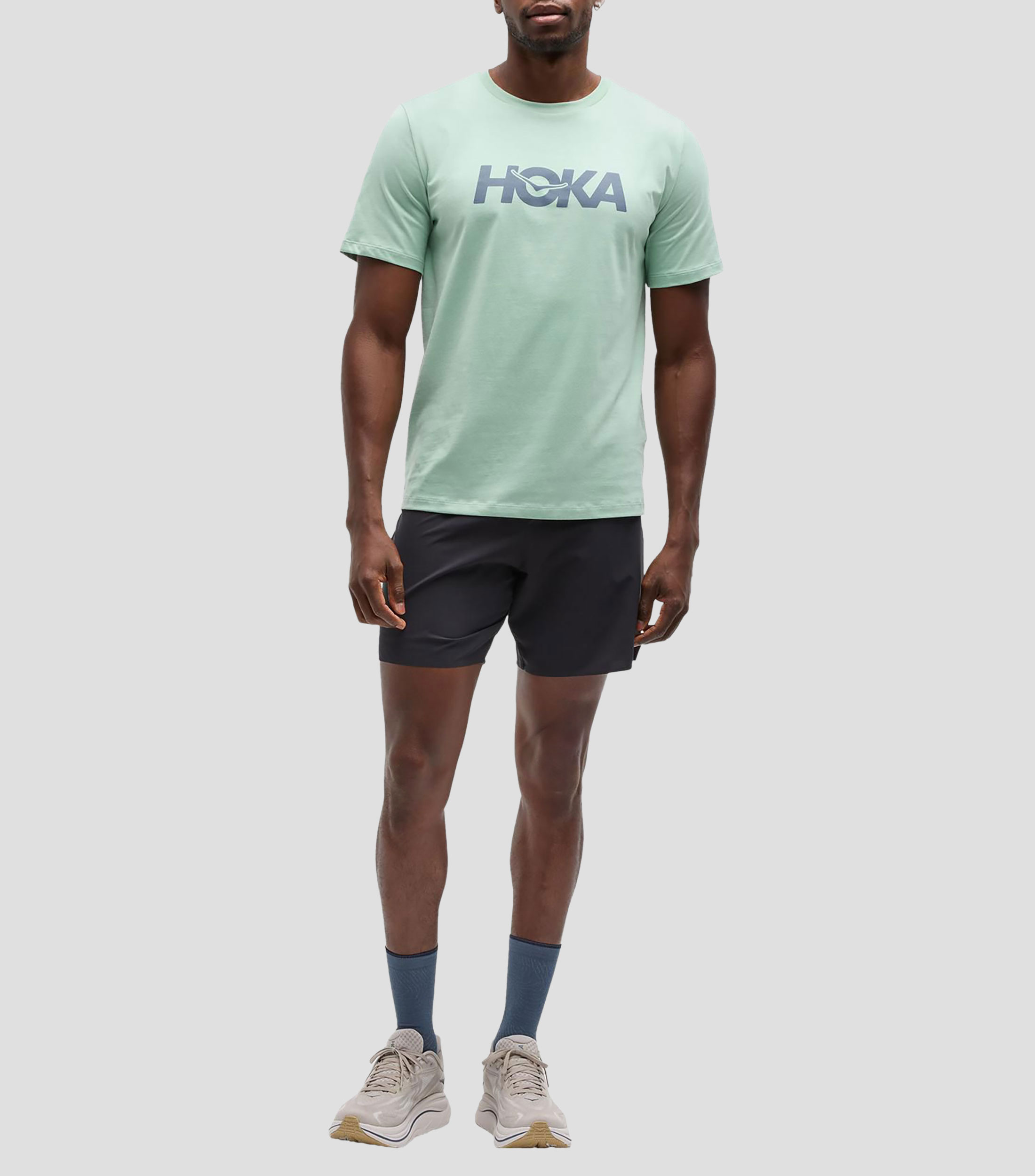 Playera cuello redondo manga corta lisa Hombre